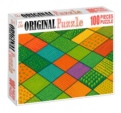 Agricultural Crop Pattern Mosaic 500 Piece Puzzle