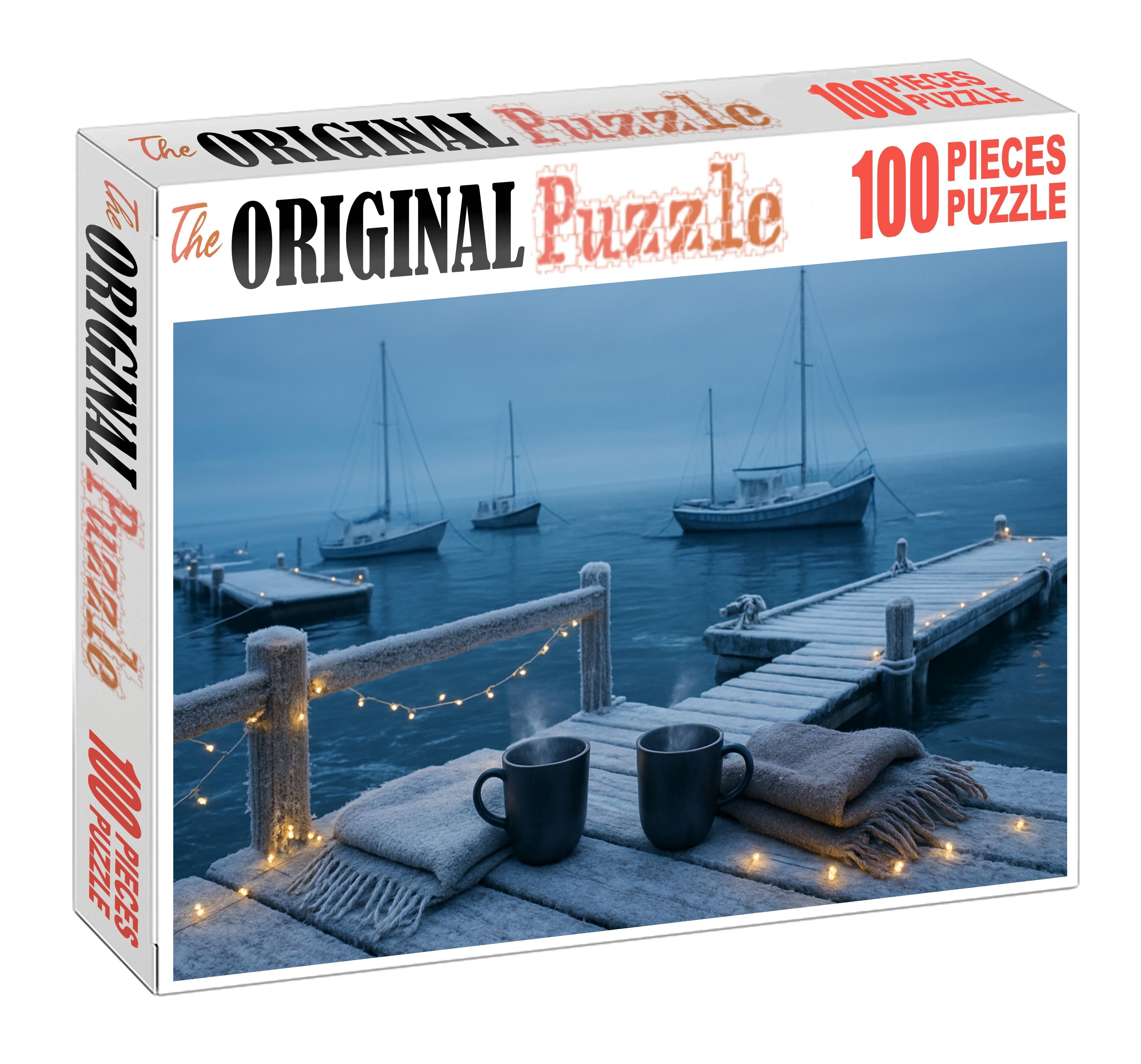 Icy Harbor Gathering 1000 Piece Puzzle