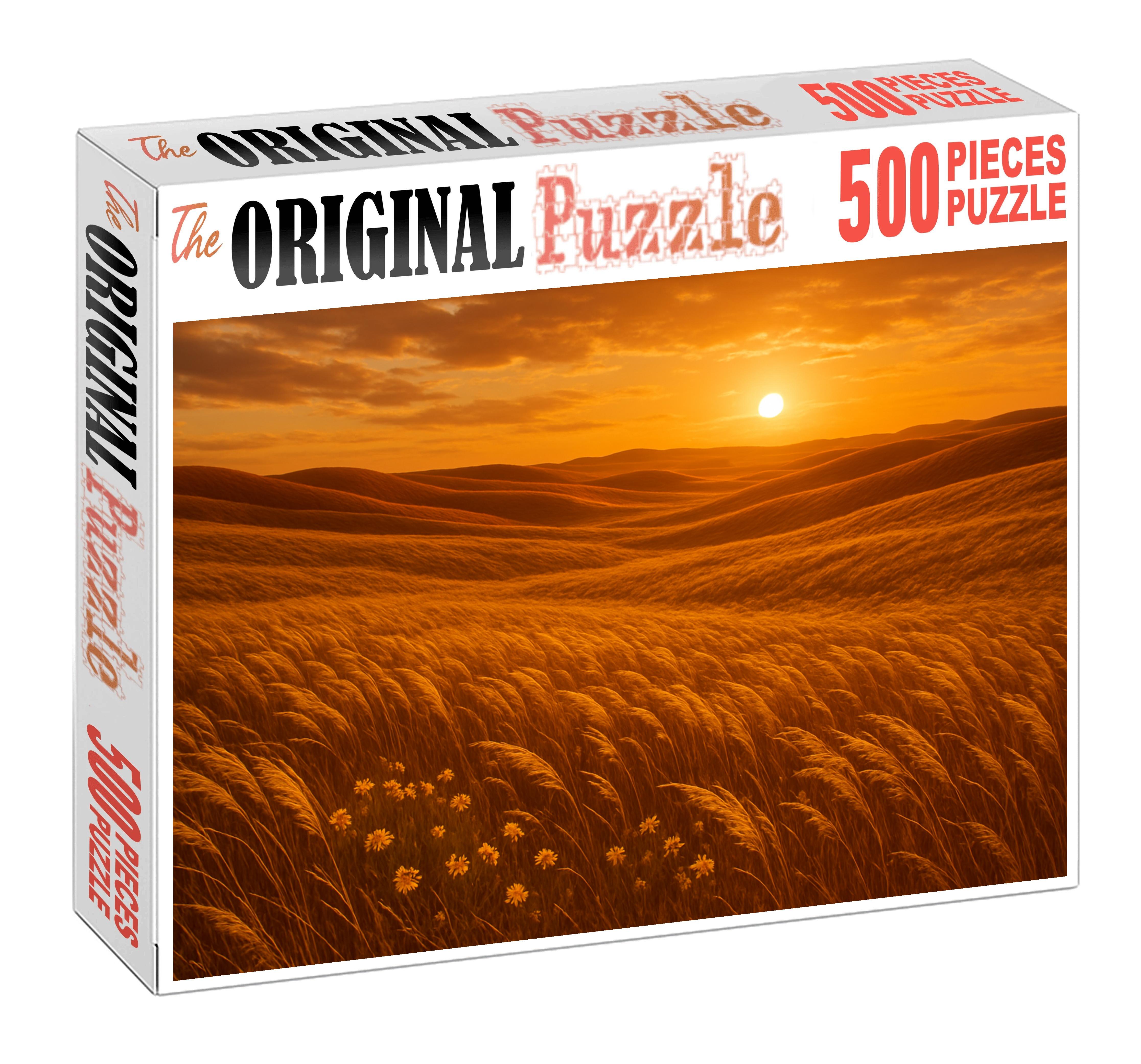 Amber Hills Plateau Custom Jigsaw Puzzle