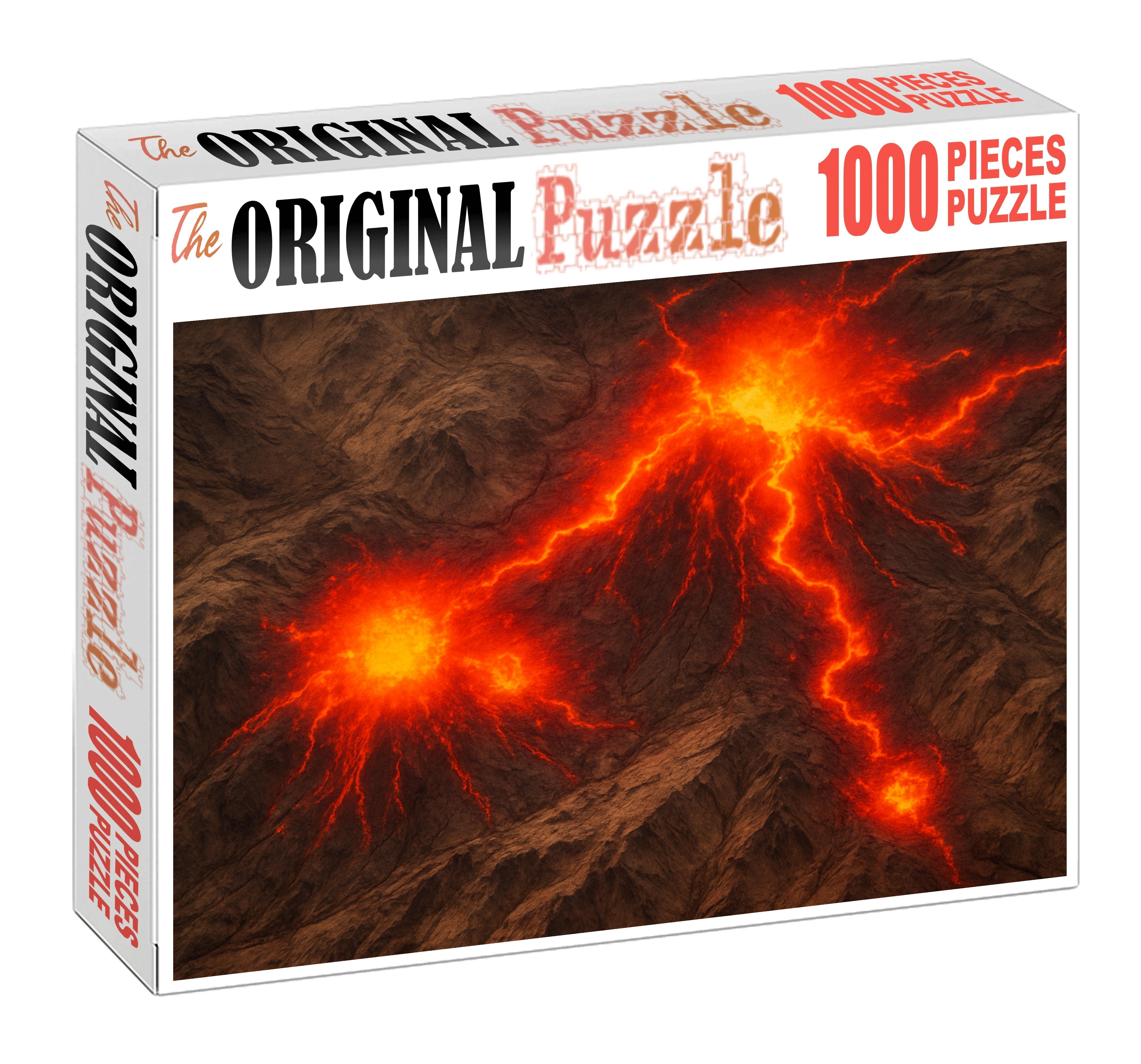 Volcanic Activity Heat Intensity Map Puzzle For Adults
