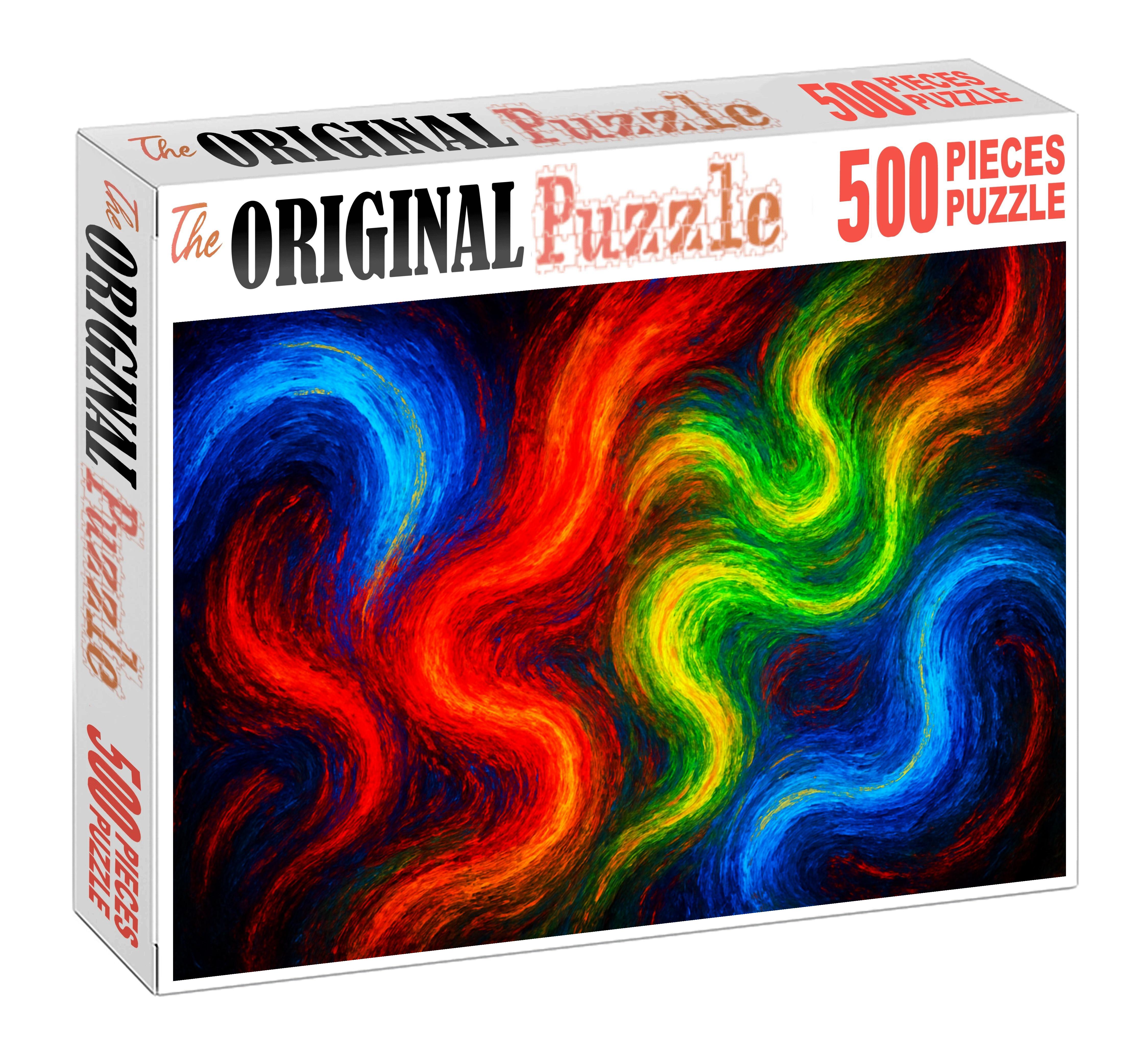 Synesthetic Canvas Of Sensory Fusion 500 Piece Puzzle