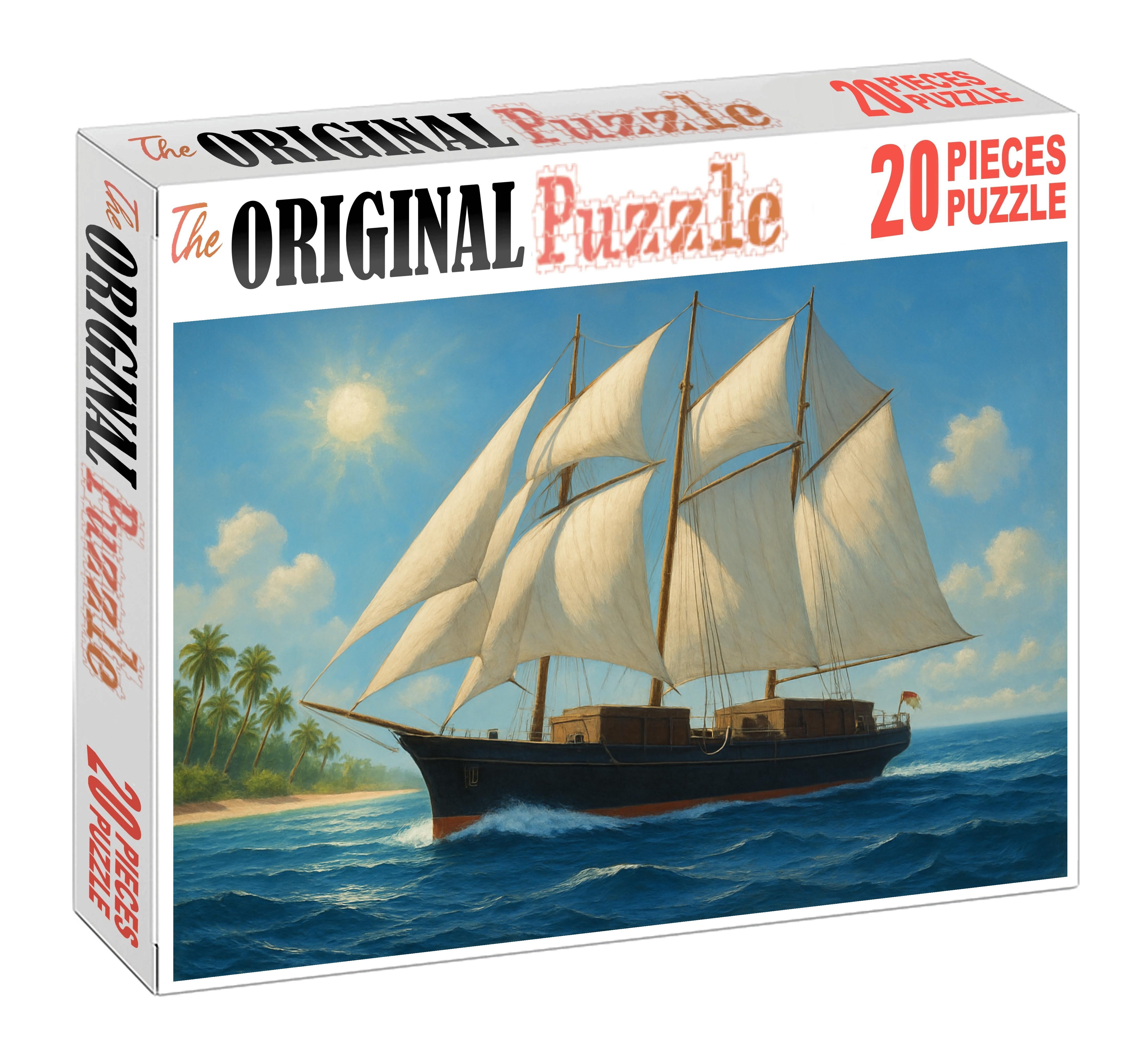 Wind-assisted Cargo Sailing Catamaran 100 Piece Puzzle