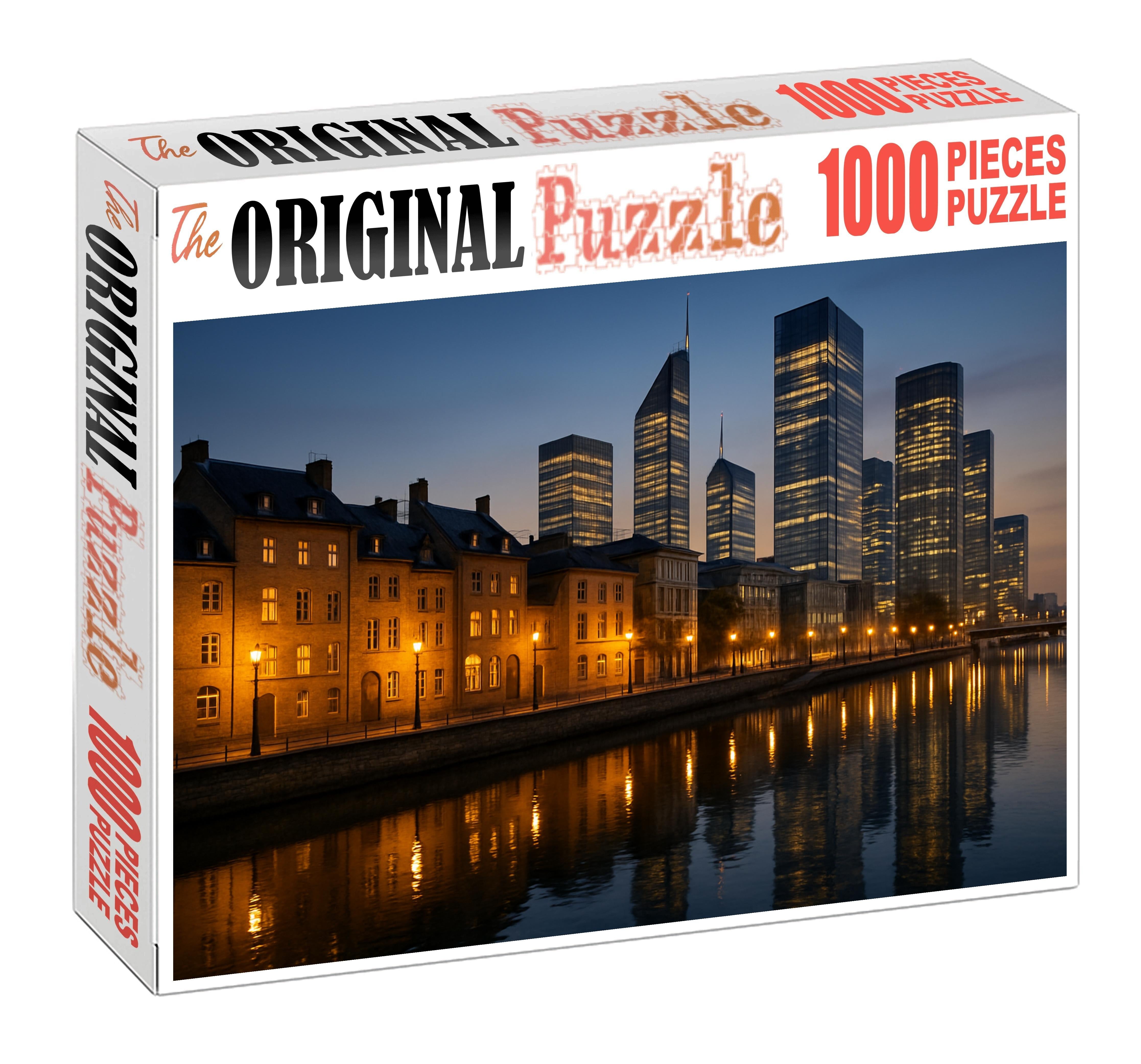 Montreal Old Port Skyline Historic Charm Meets Modern High-rises 1000 Piece Puzzle