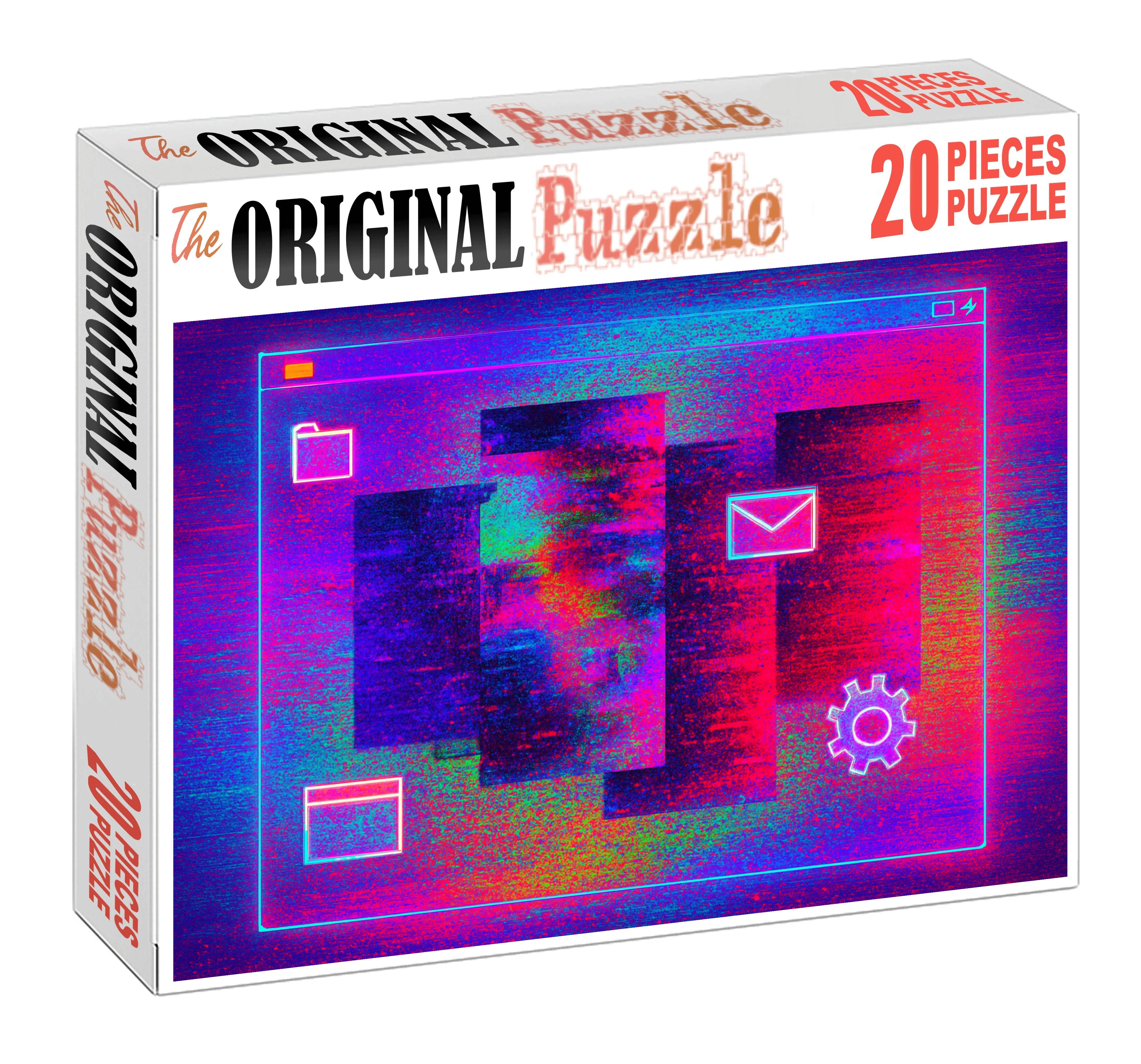 Post-internet Art Scene Glitch Aesthetics And Conceptual Remix 50 Piece Puzzle