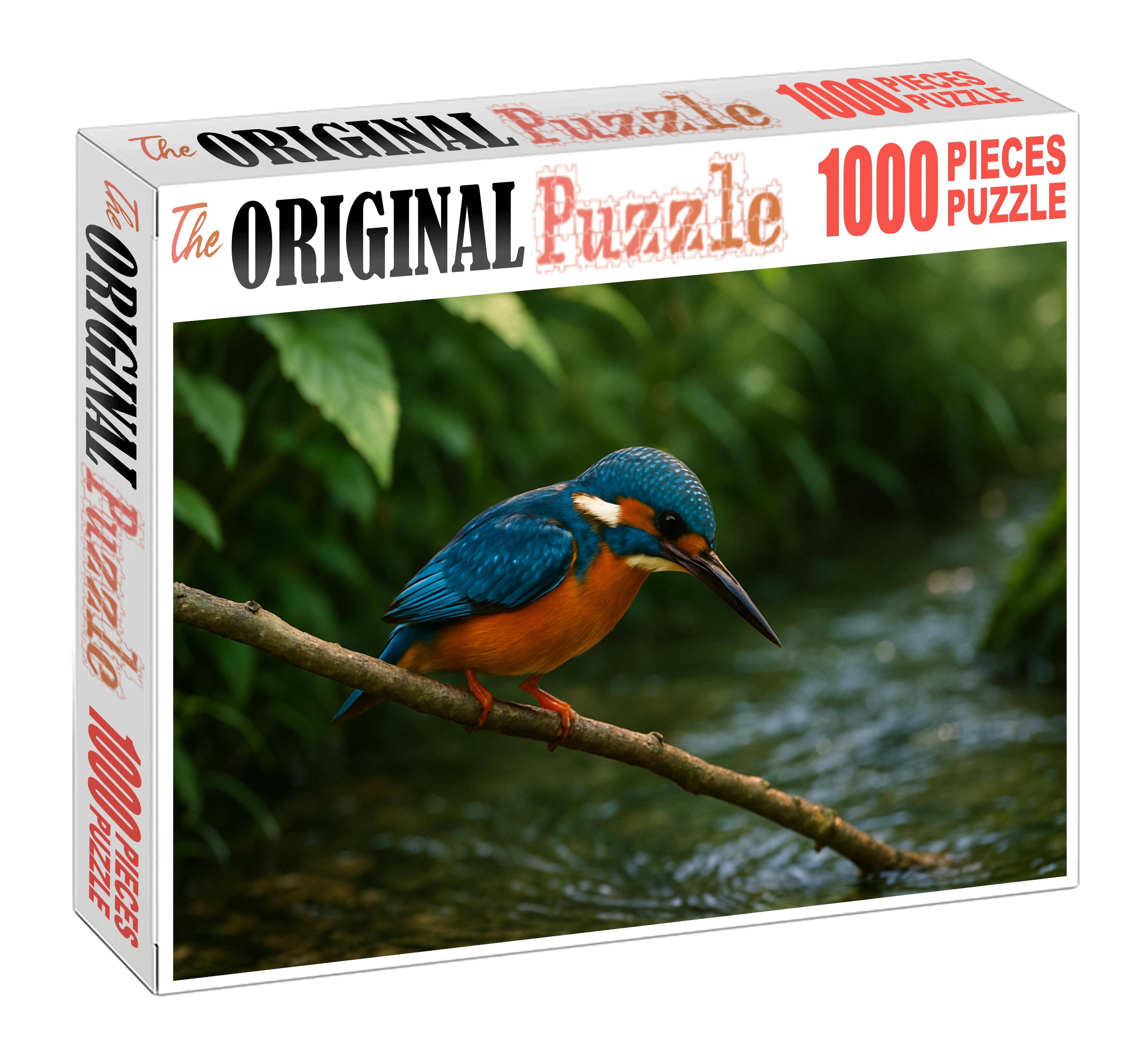 Azure Kingfisher Jewel Of The Rippling Streams 300 Piece Puzzle