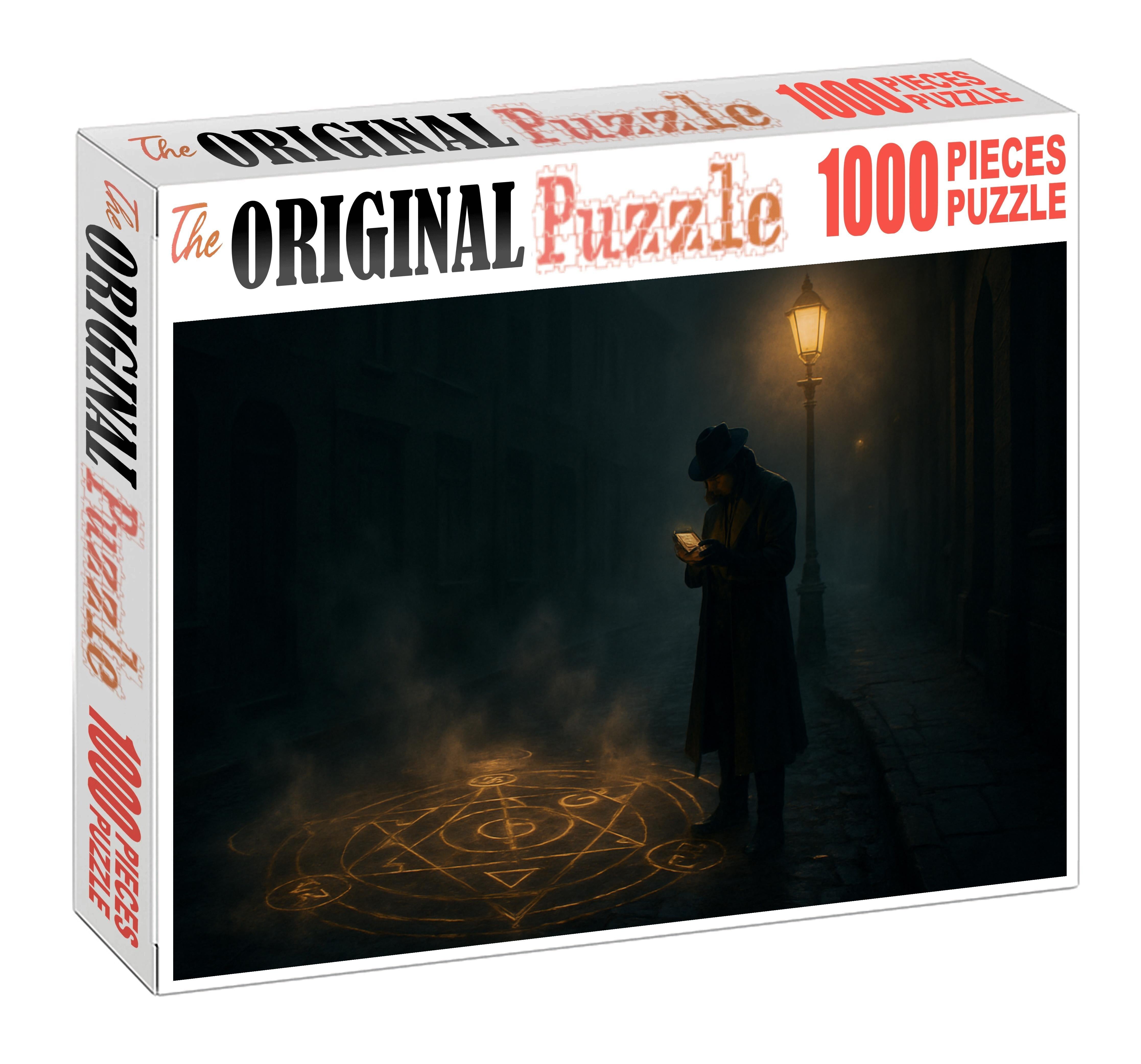 Fantasy Noir Alchemist Mystical Detective In Fog-laden Magic City 20 Piece Puzzle