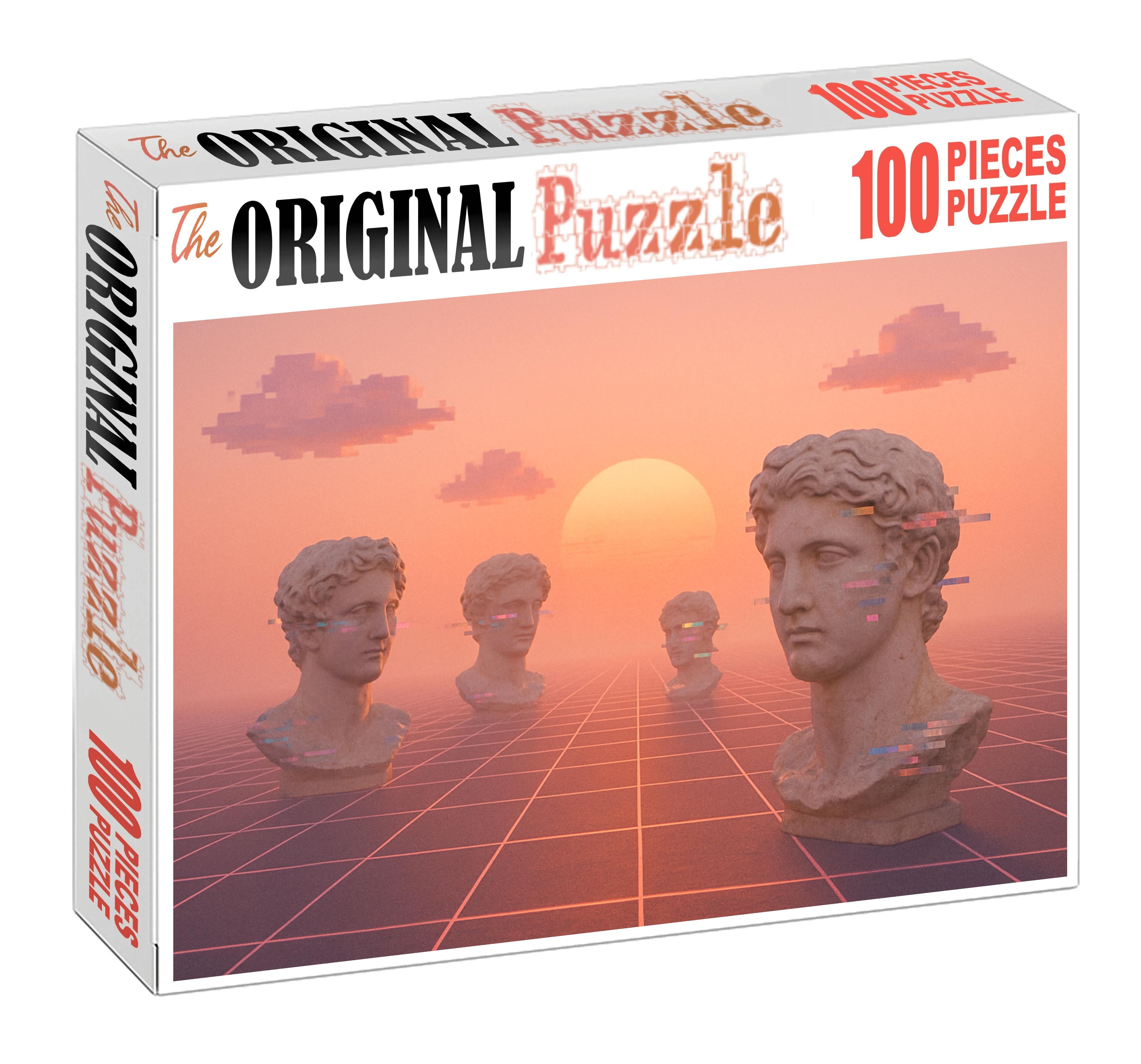 Vaporwave Dreamscape Pastel Digital Nostalgia And Chillwave Beats Unique Puzzle Design