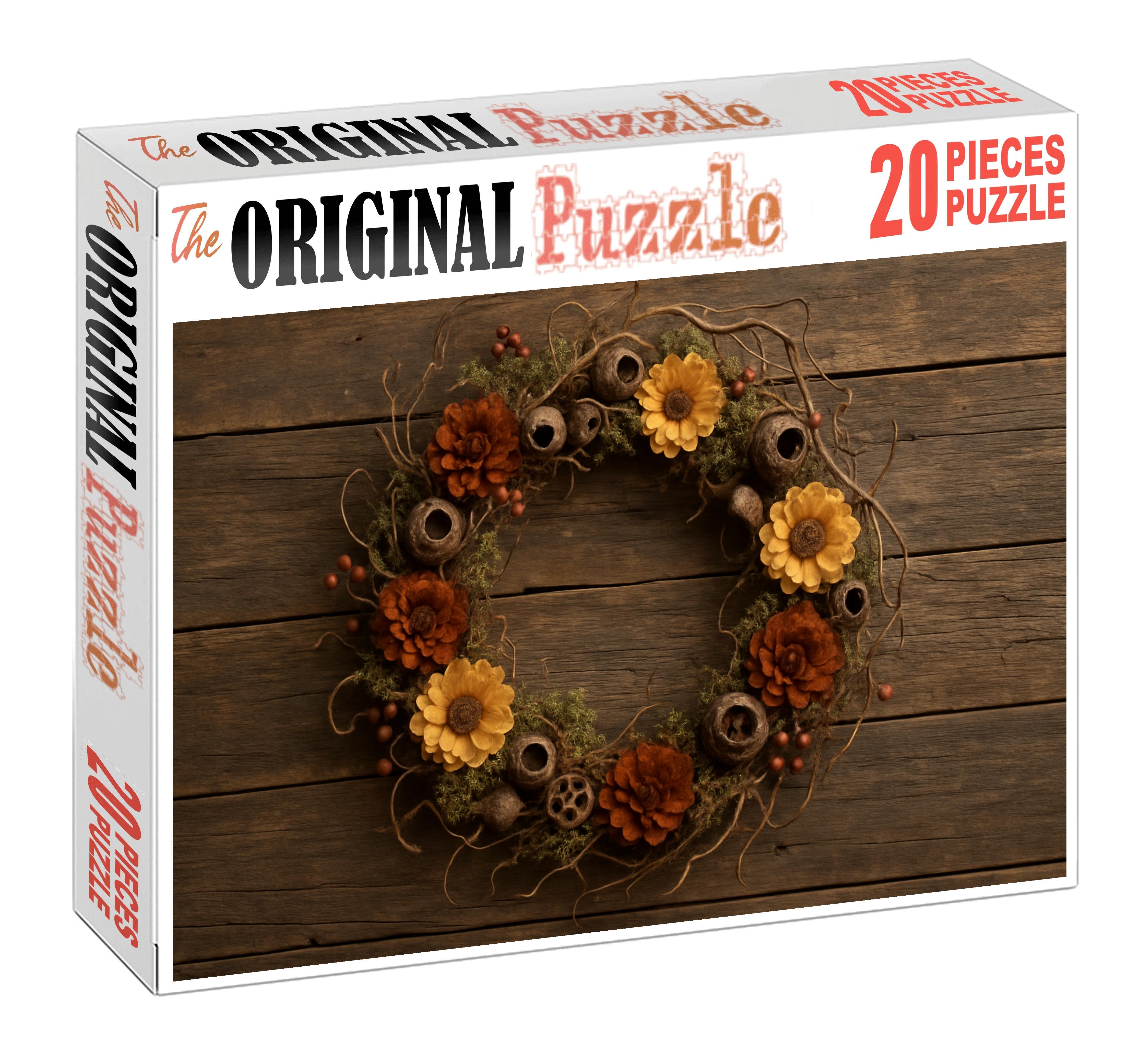 Rustic Autumn Wreath Puzzle Collection