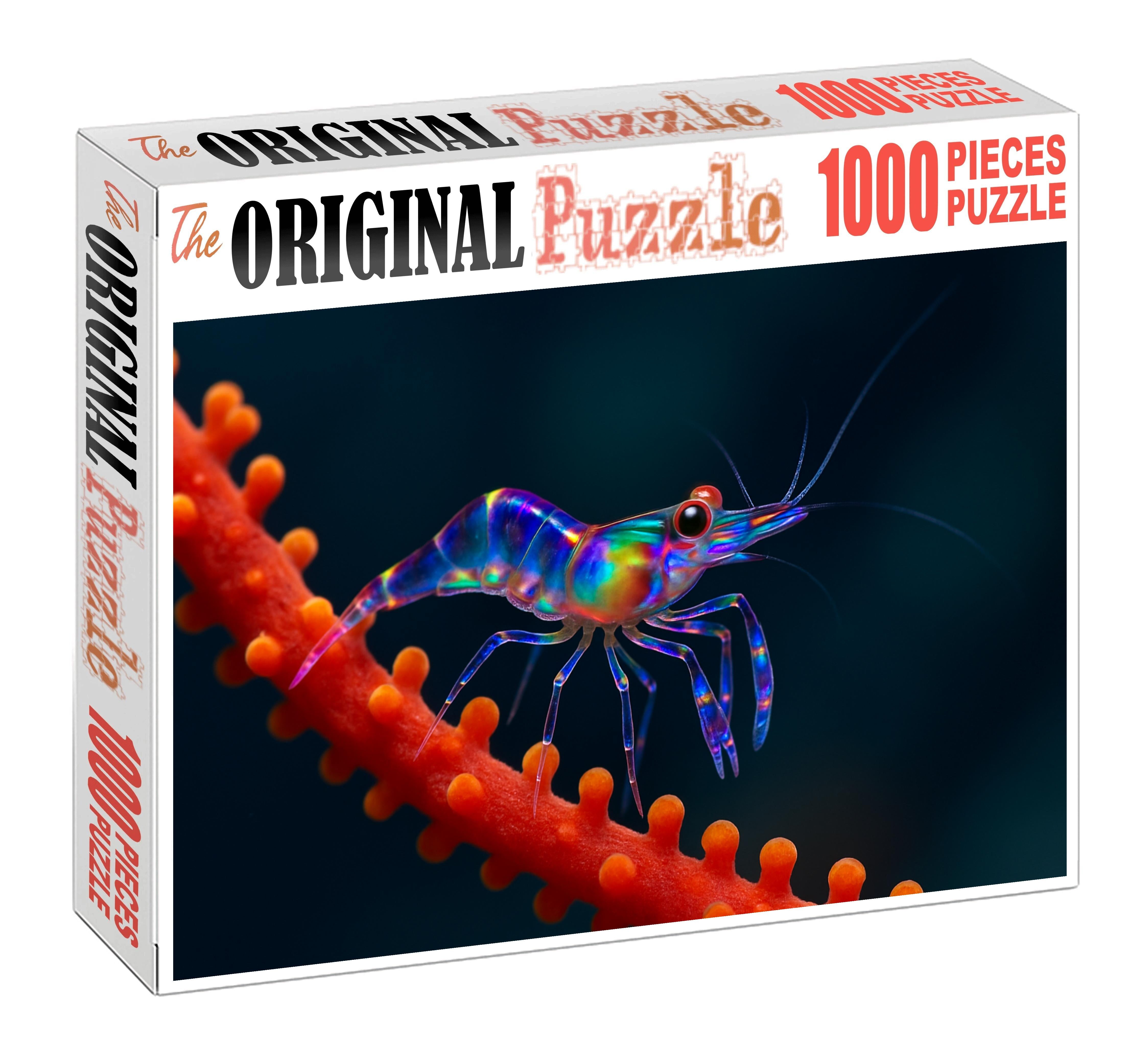 Opaline Coral Shrimp Tiny Cleaner With Transparent Limbs And Iridescent Body 200 Piece Puzzle
