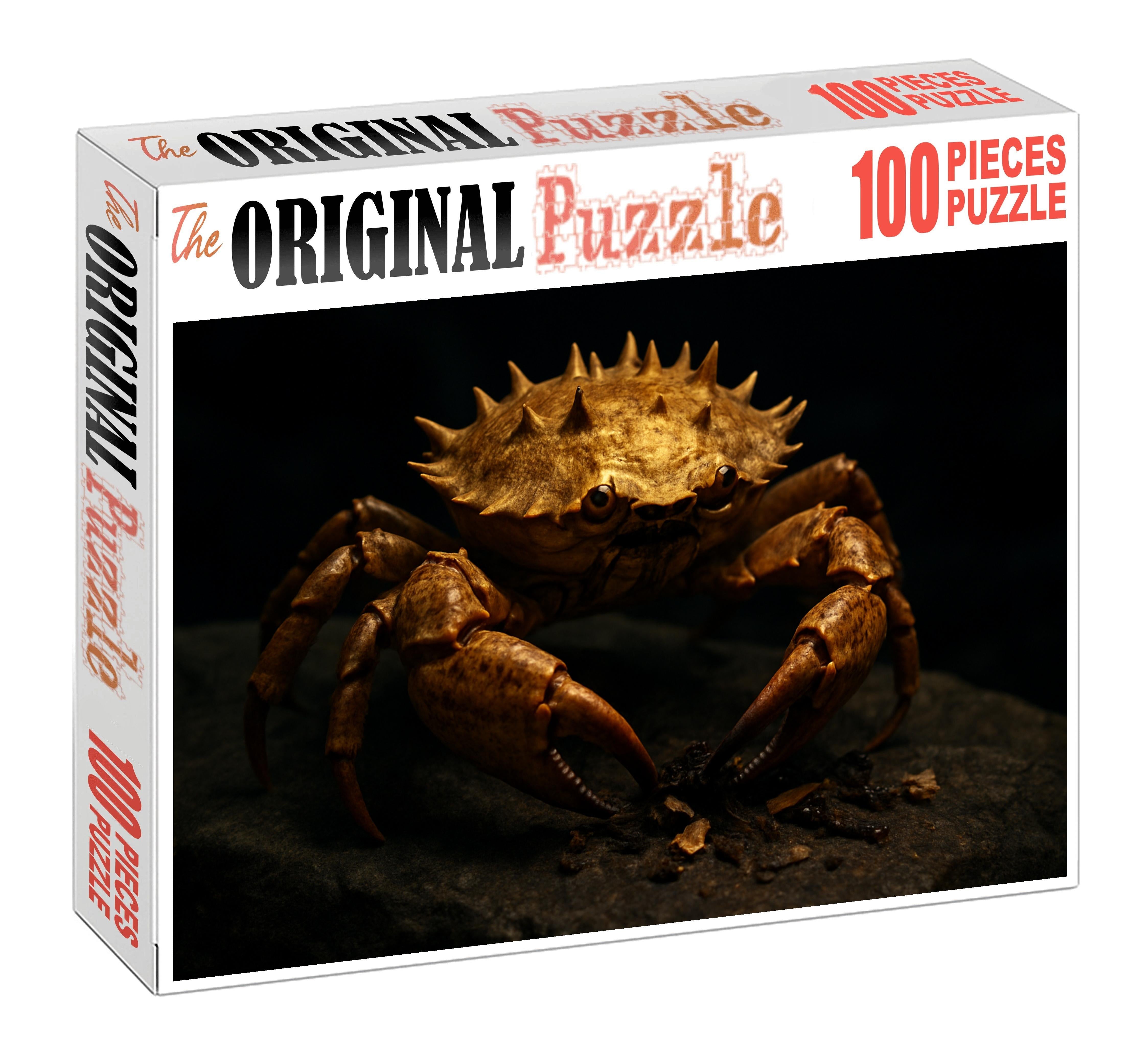 Golden Spiny Crab Armored Coastal Forager 1000 Piece Puzzle