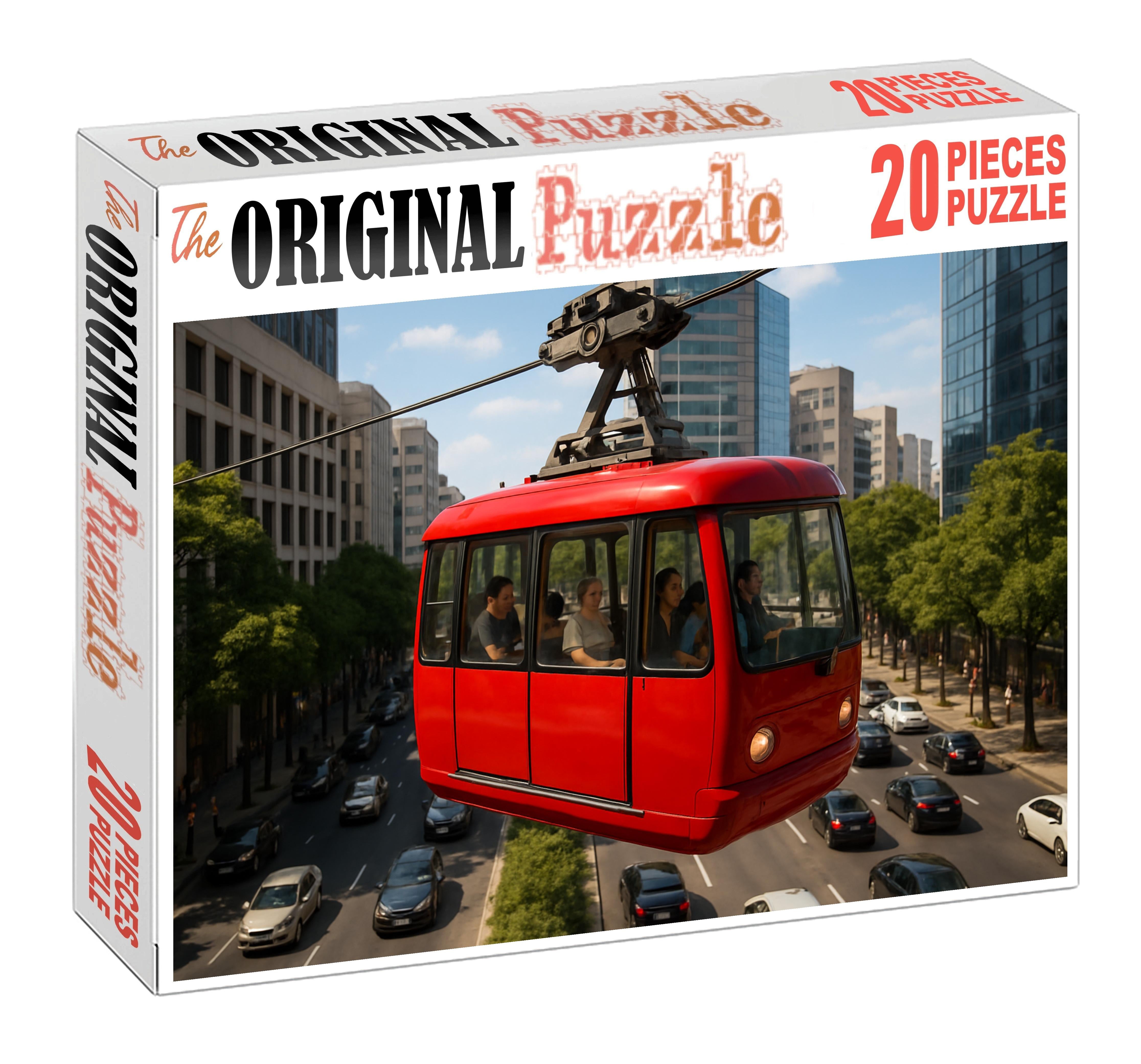 Pneumatic-powered Urban Cable Car 20 Piece Puzzle