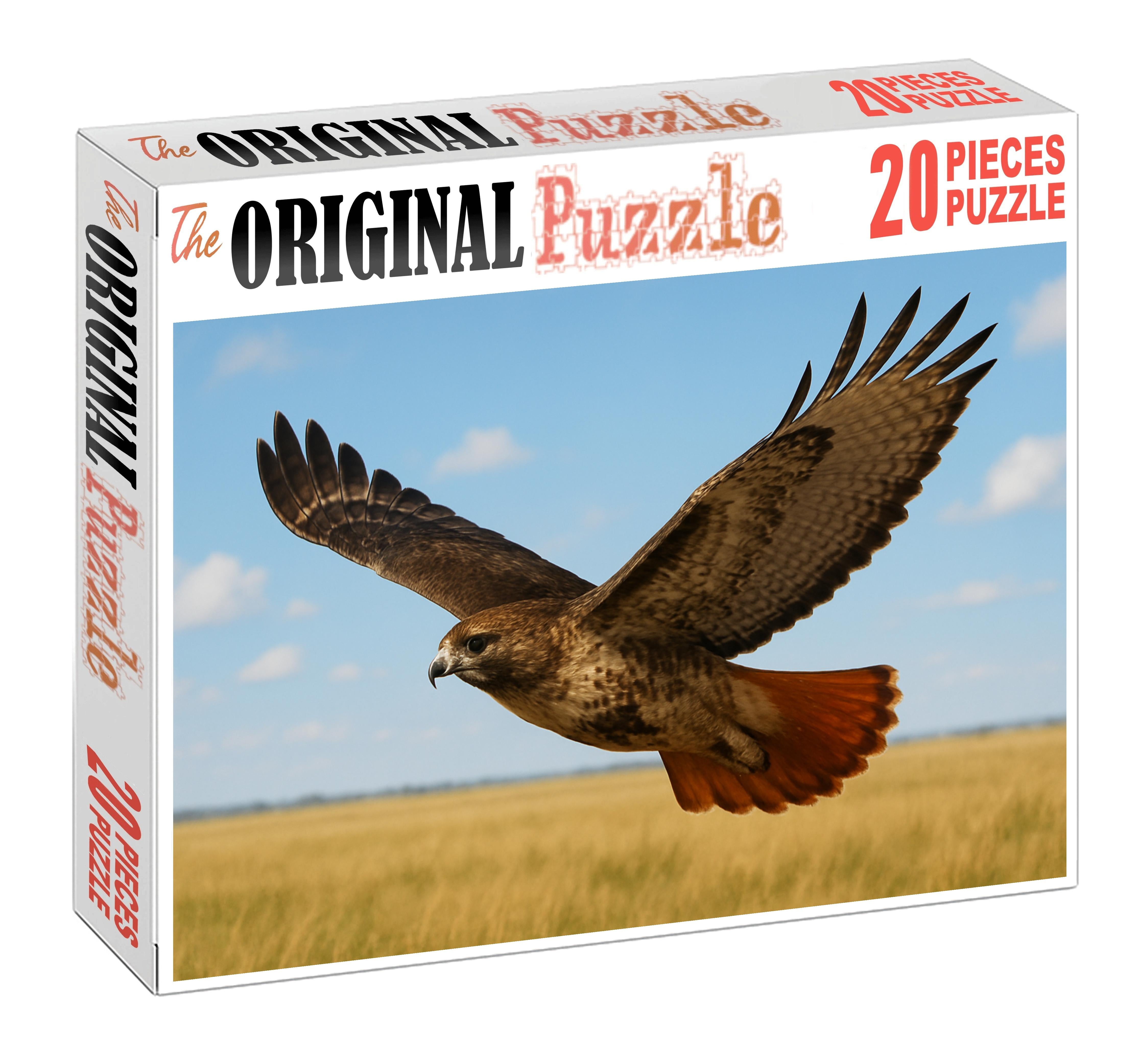 Red-tailed Hawk Soaring Raptor Large Format Puzzle