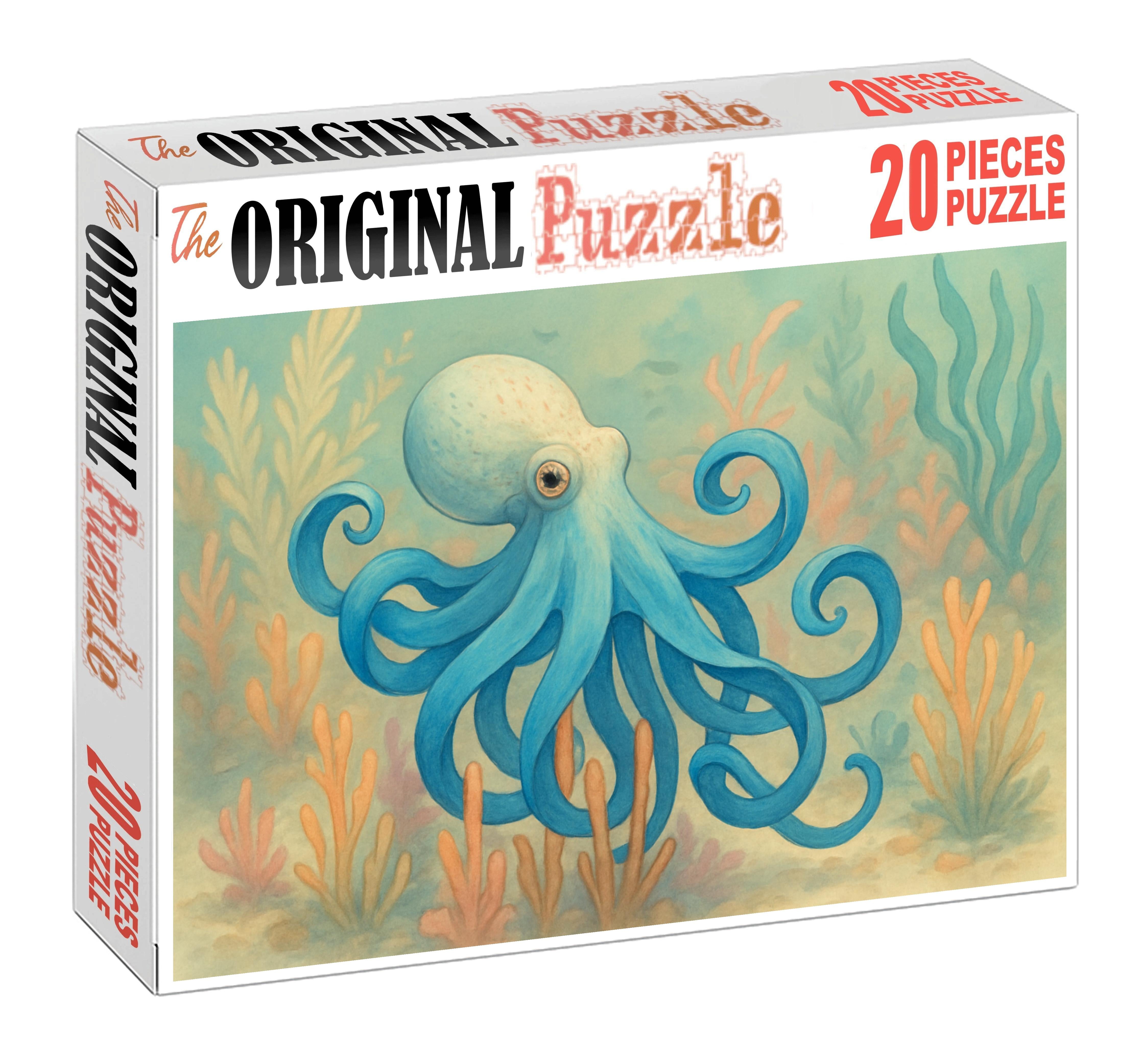Azure Ribbon Octopus Graceful Ambush Artist 1000 Piece Puzzle