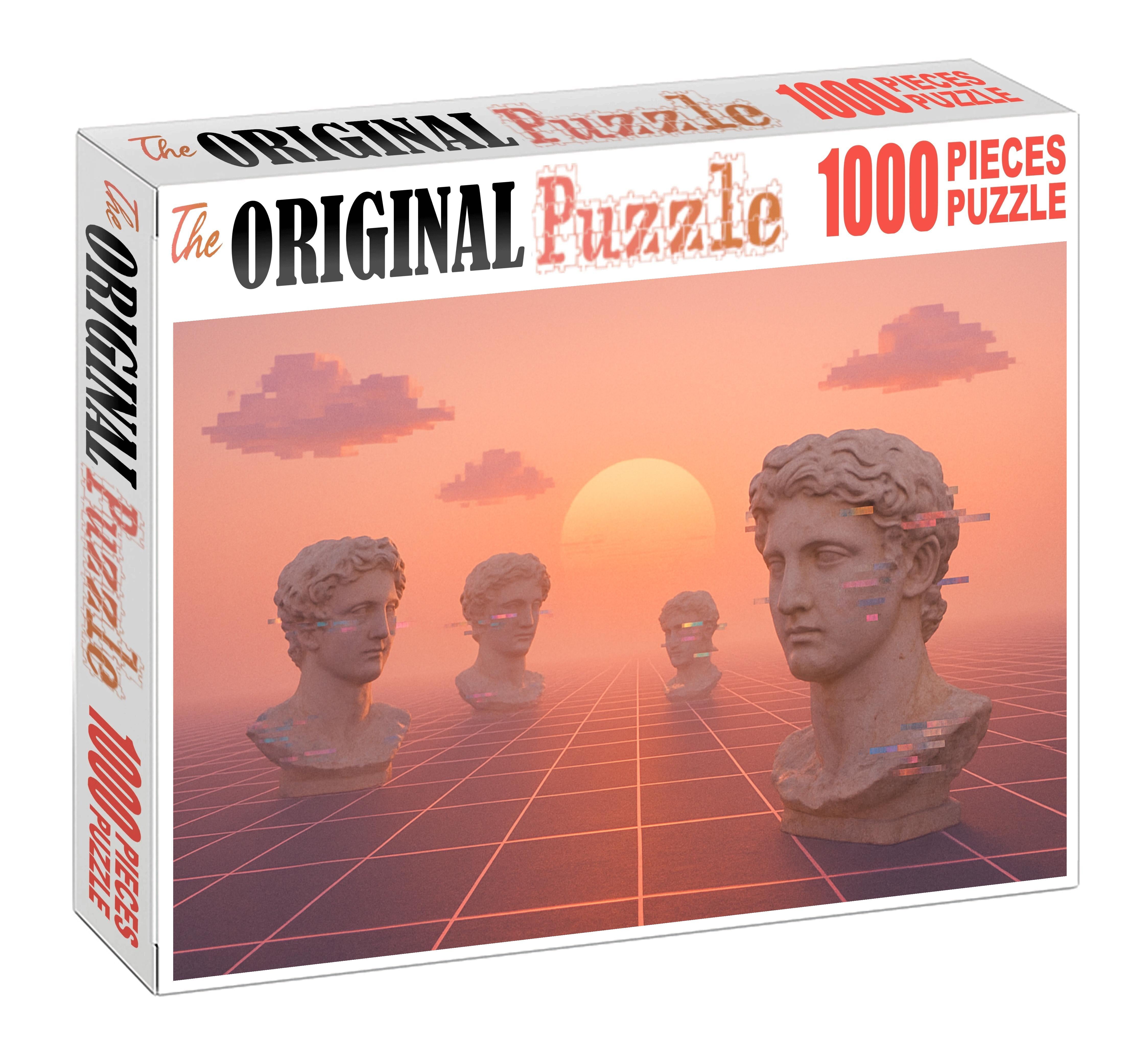 Vaporwave Dreamscape Pastel Digital Nostalgia And Chillwave Beats Unique Puzzle Design