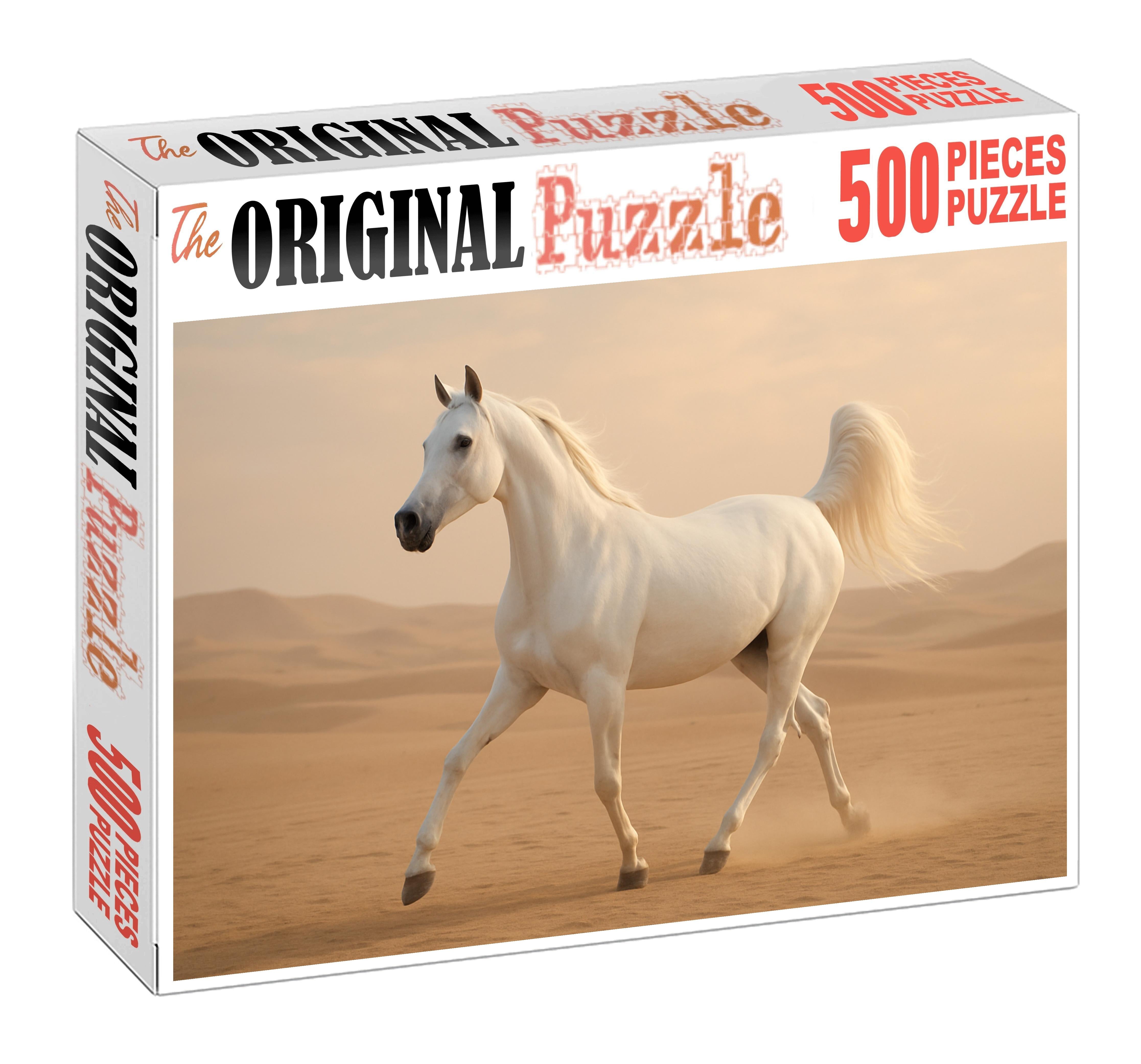 Pearl Star Gazelle Delicate White Arabian Mare Challenging Puzzles