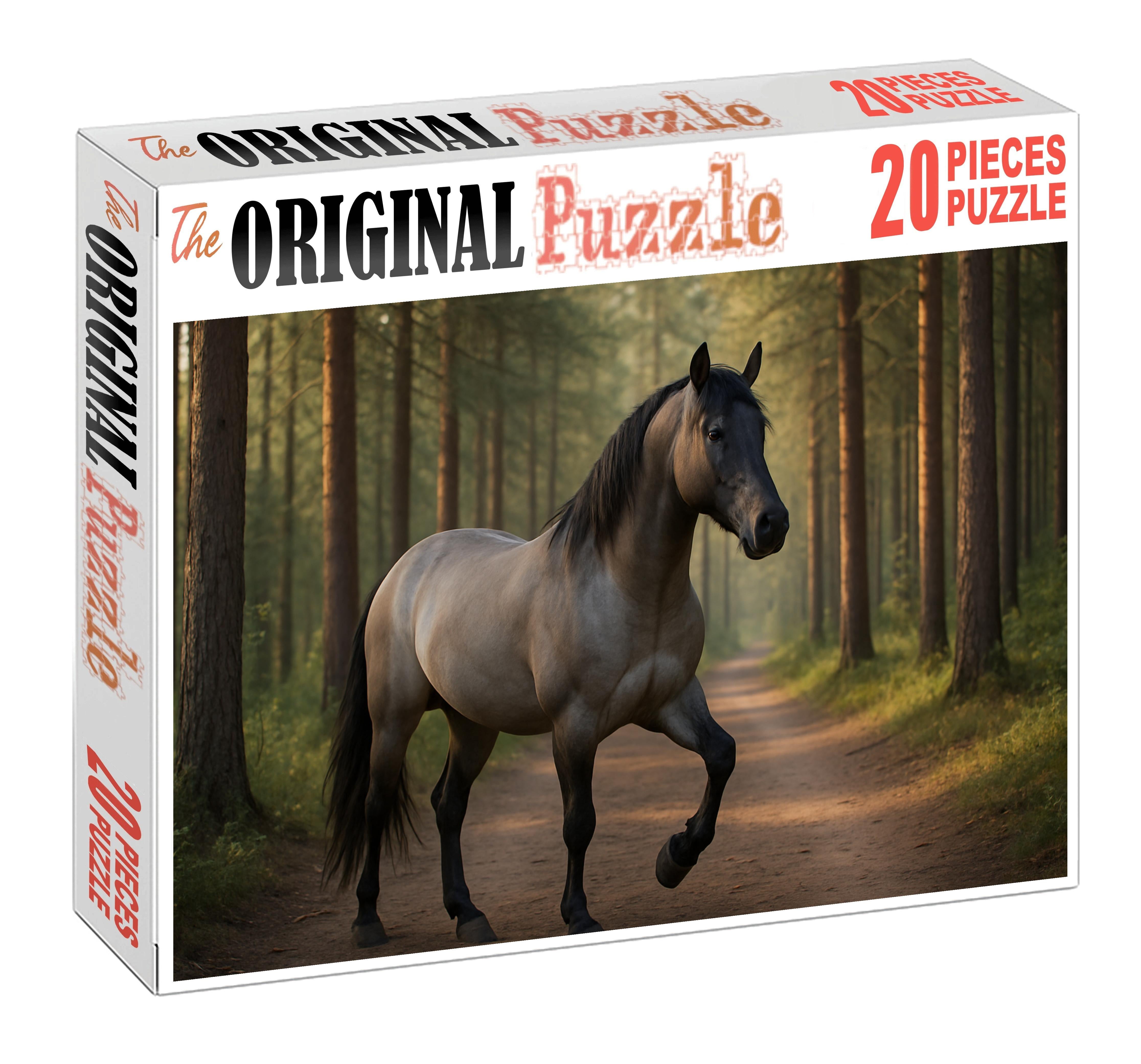 Stormy Horizon Rugged Grullo Gelding With Steady Trail Gait Puzzle Collection