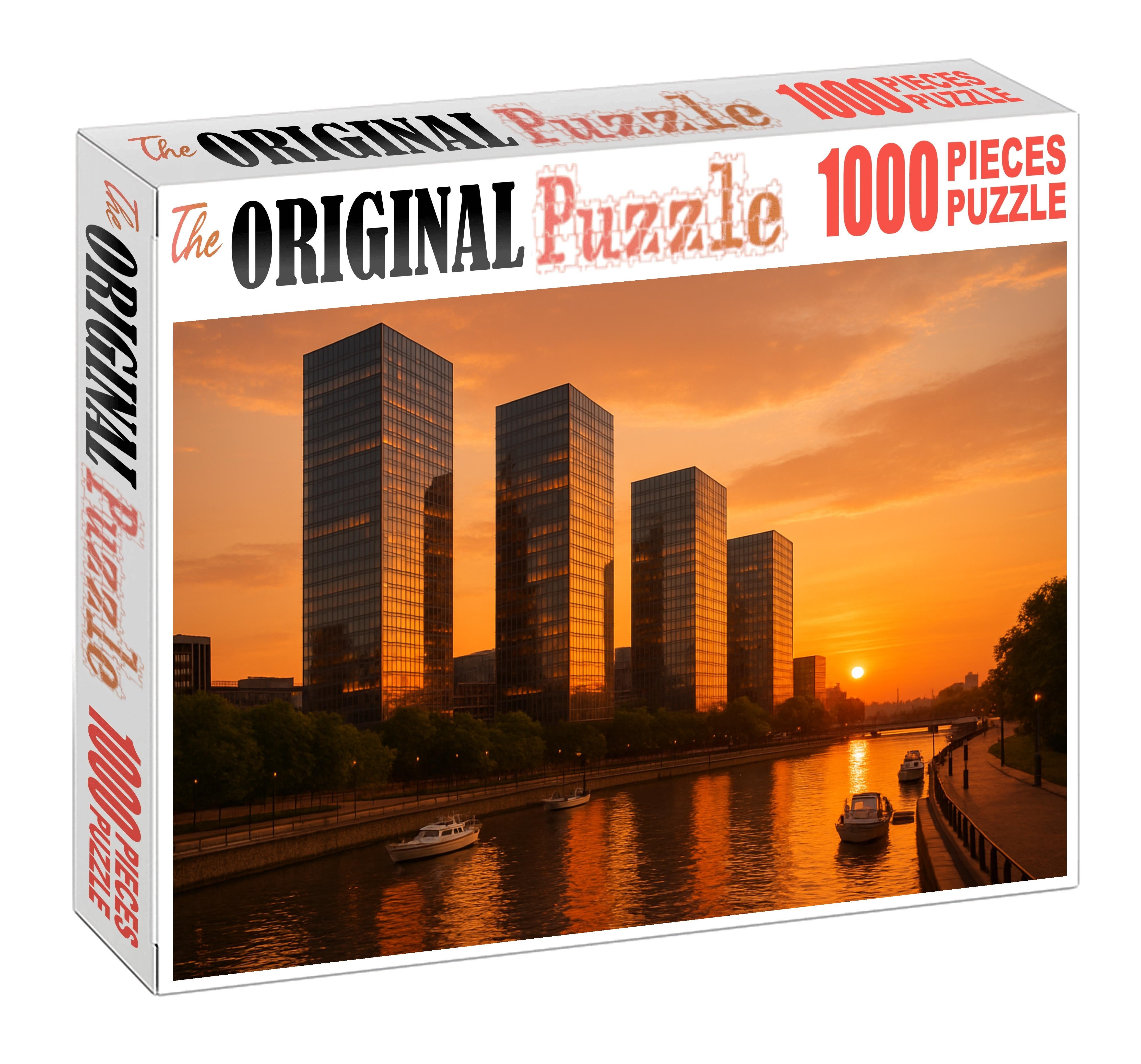 Buenos Aires Puerto Madero Skyline Modern Luxury With Riverfront Glamour 300 Piece Puzzle