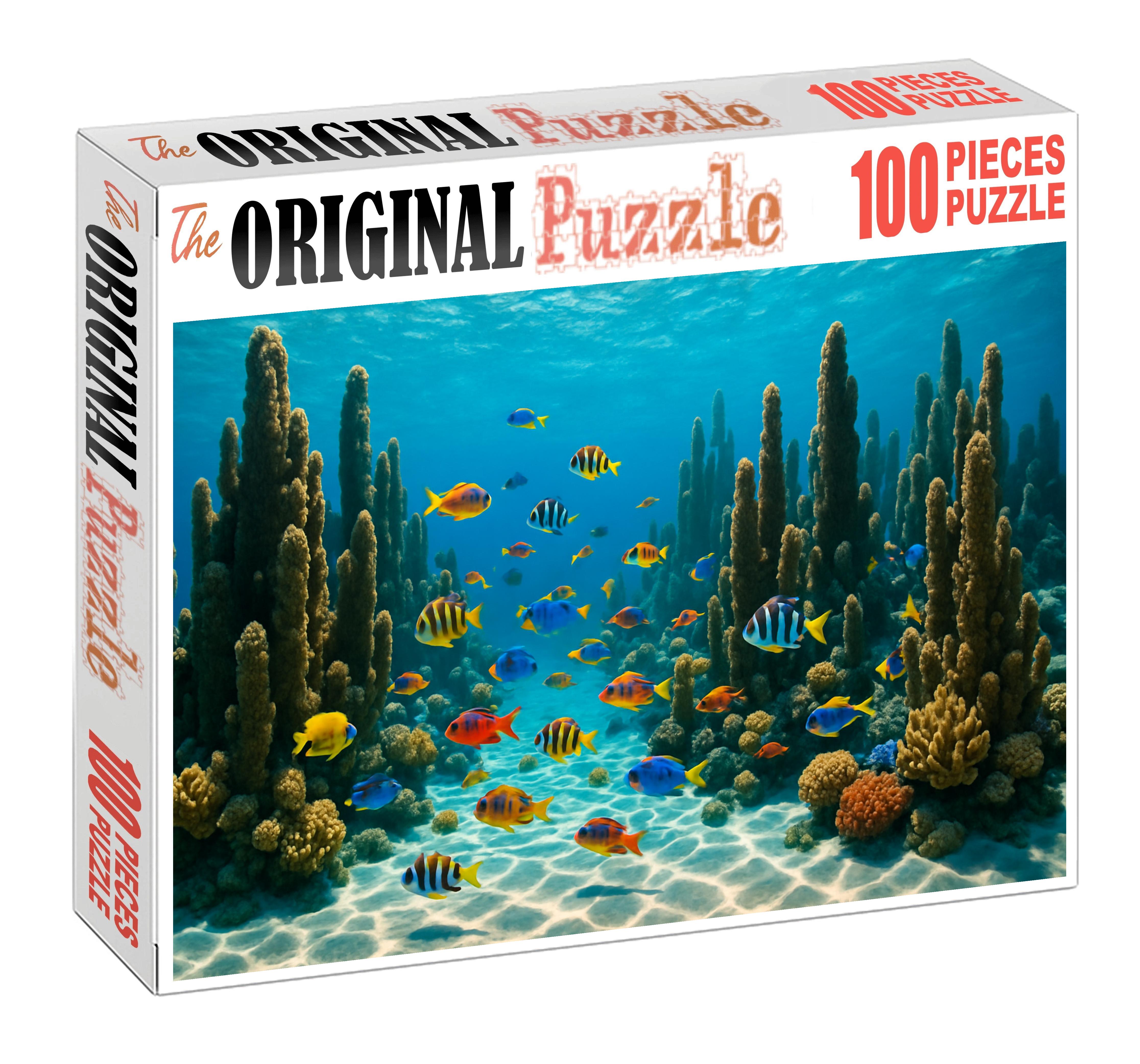 Sapphire Coral Spires Custom Jigsaw Puzzle