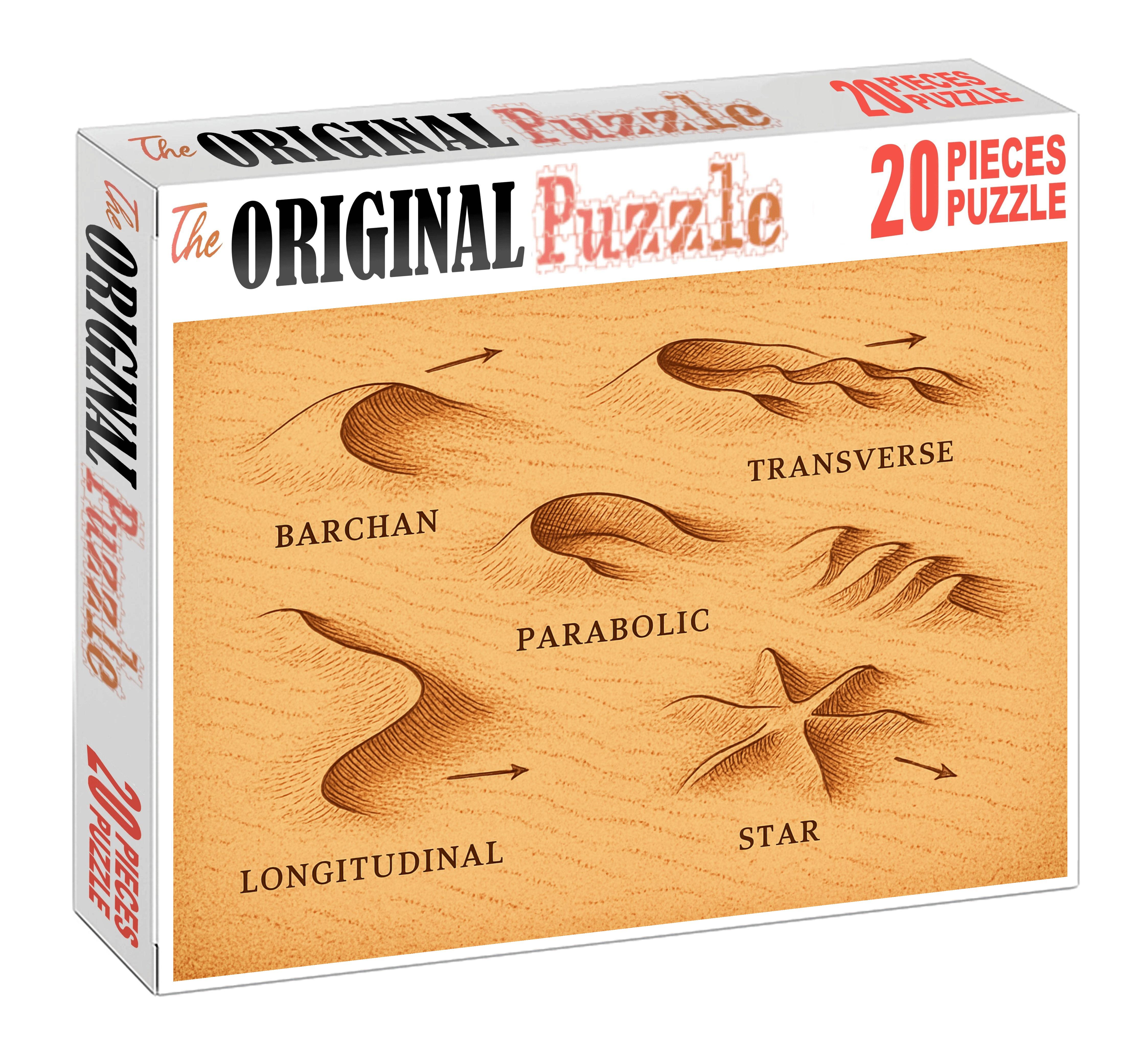 Desert Dune Morphology Pattern Map 50 Piece Puzzle