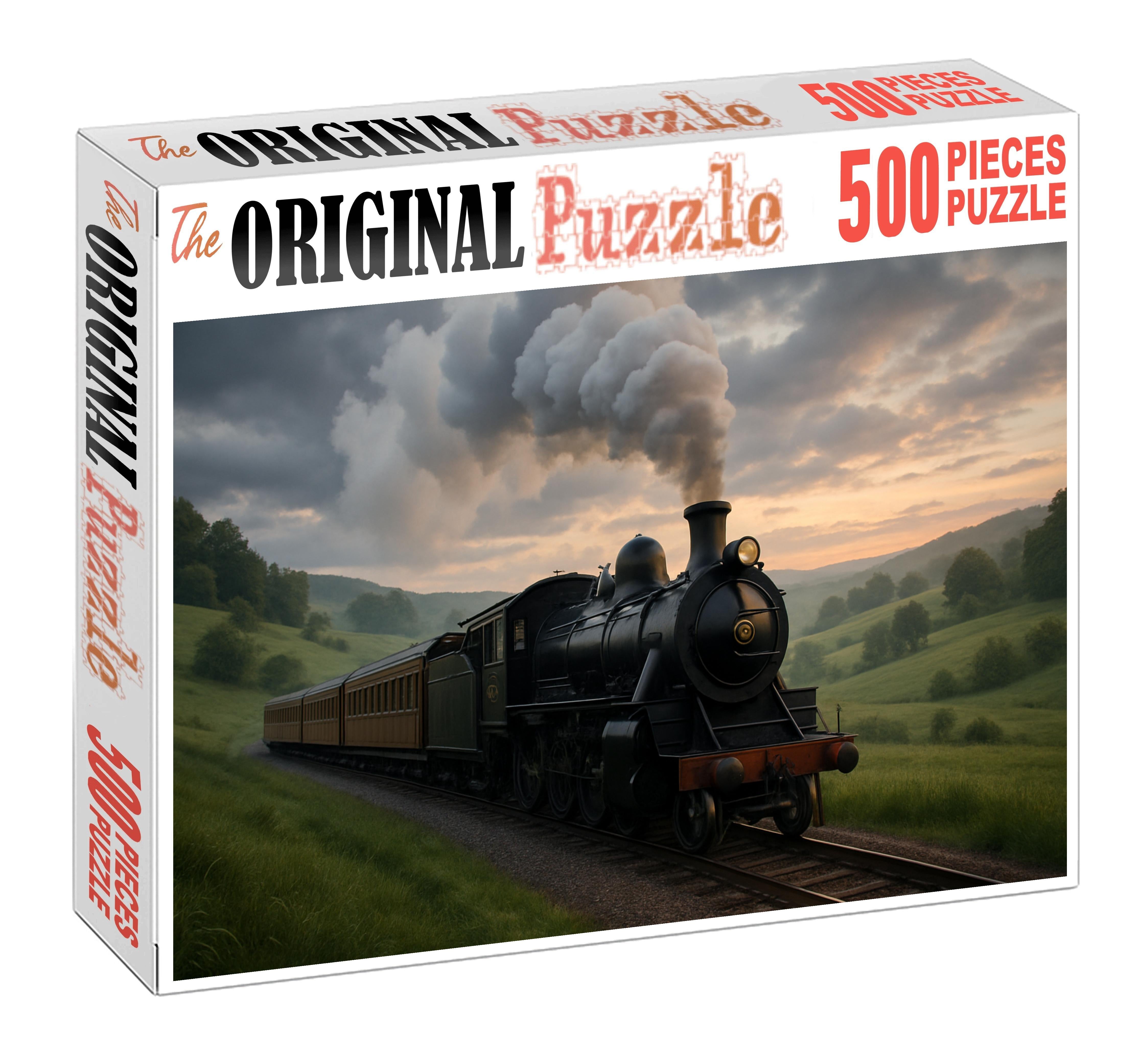 Steam-powered Tourist Narrow-gauge Train Premium Puzzle Pieces