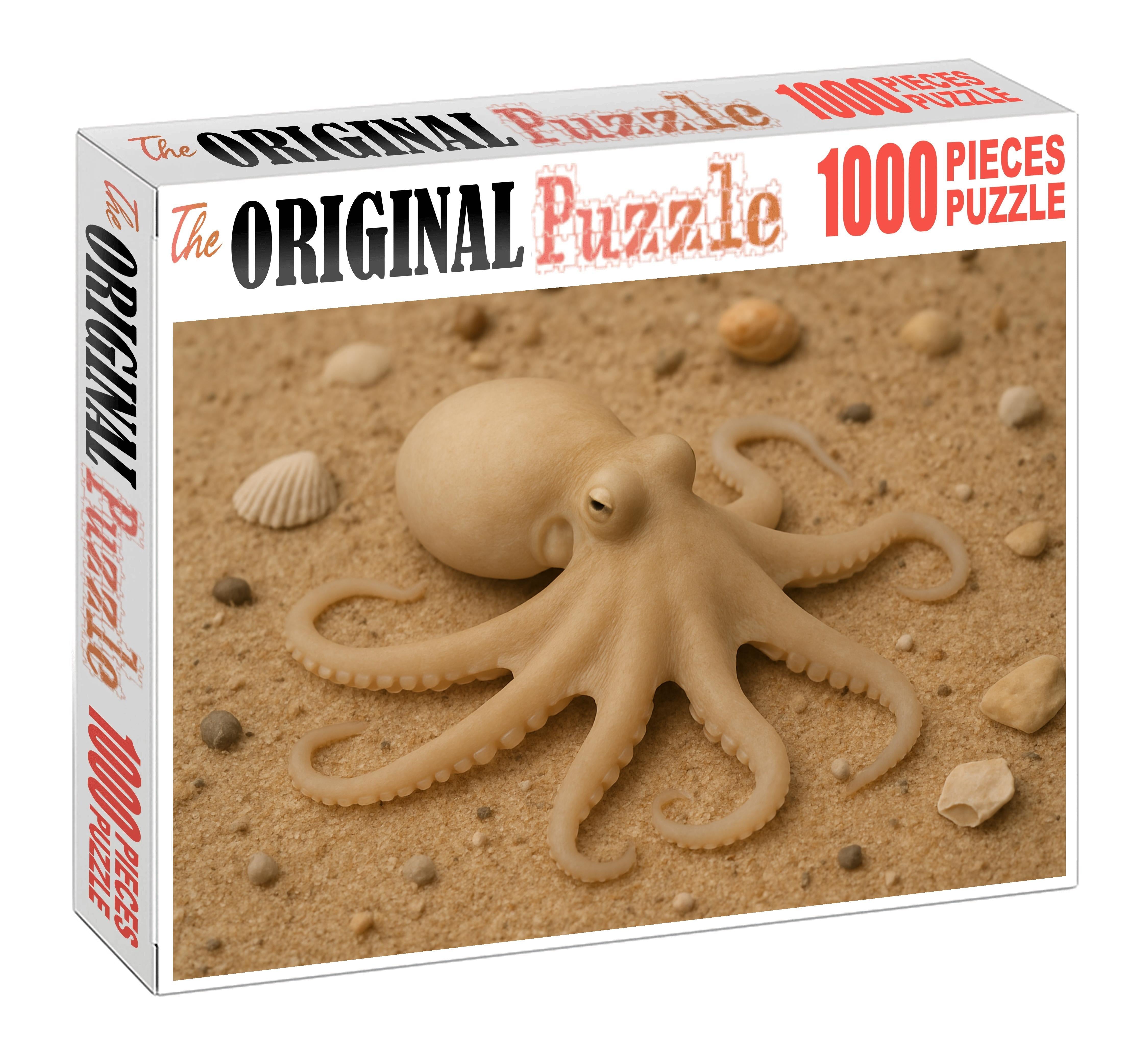 Pale Whisper Octopus Camouflage Expert With Soft Silky Skin Mini Puzzle