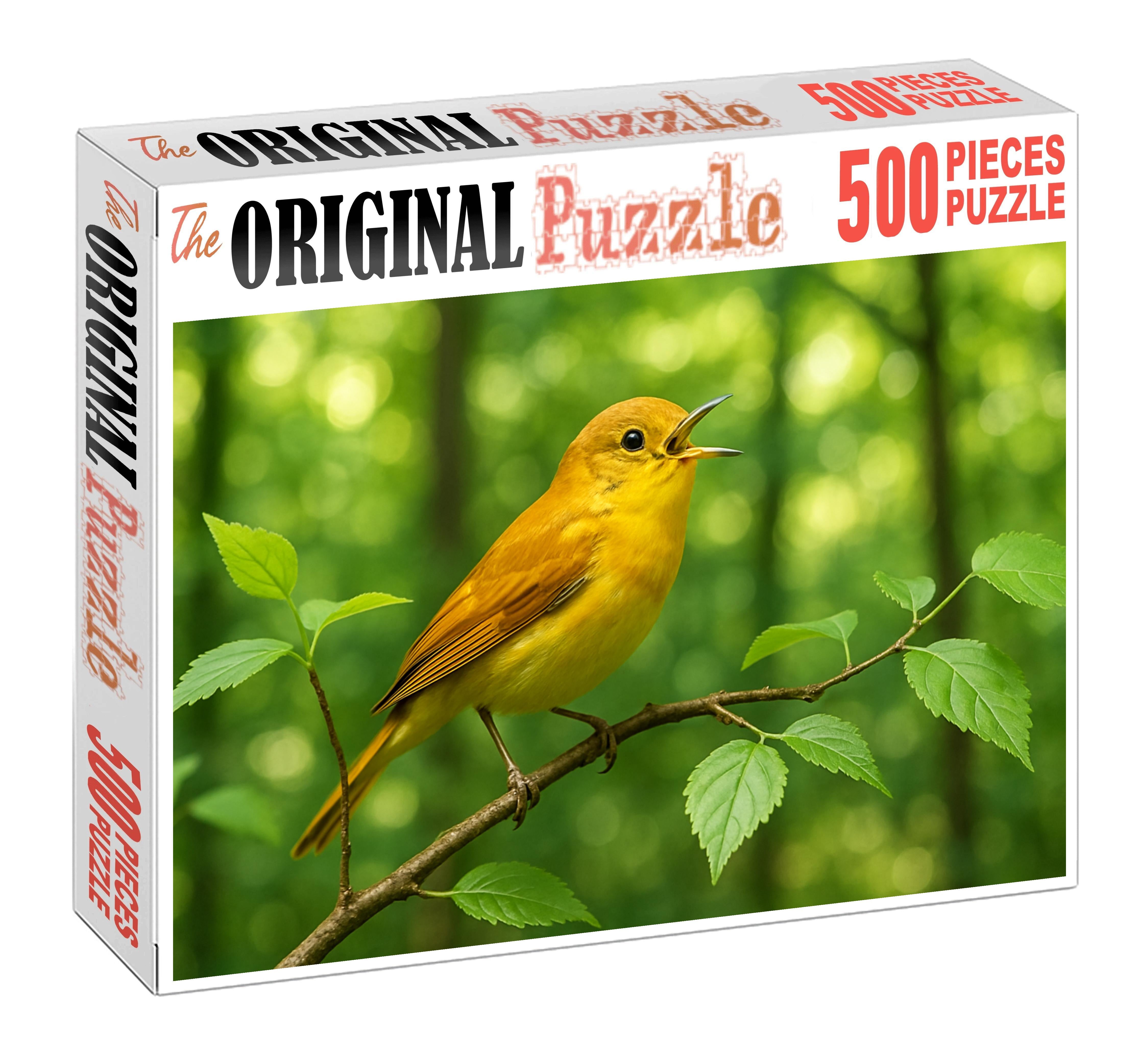 Golden-backed Warbler The Songster Of Canopy Breezes Puzzle Fun