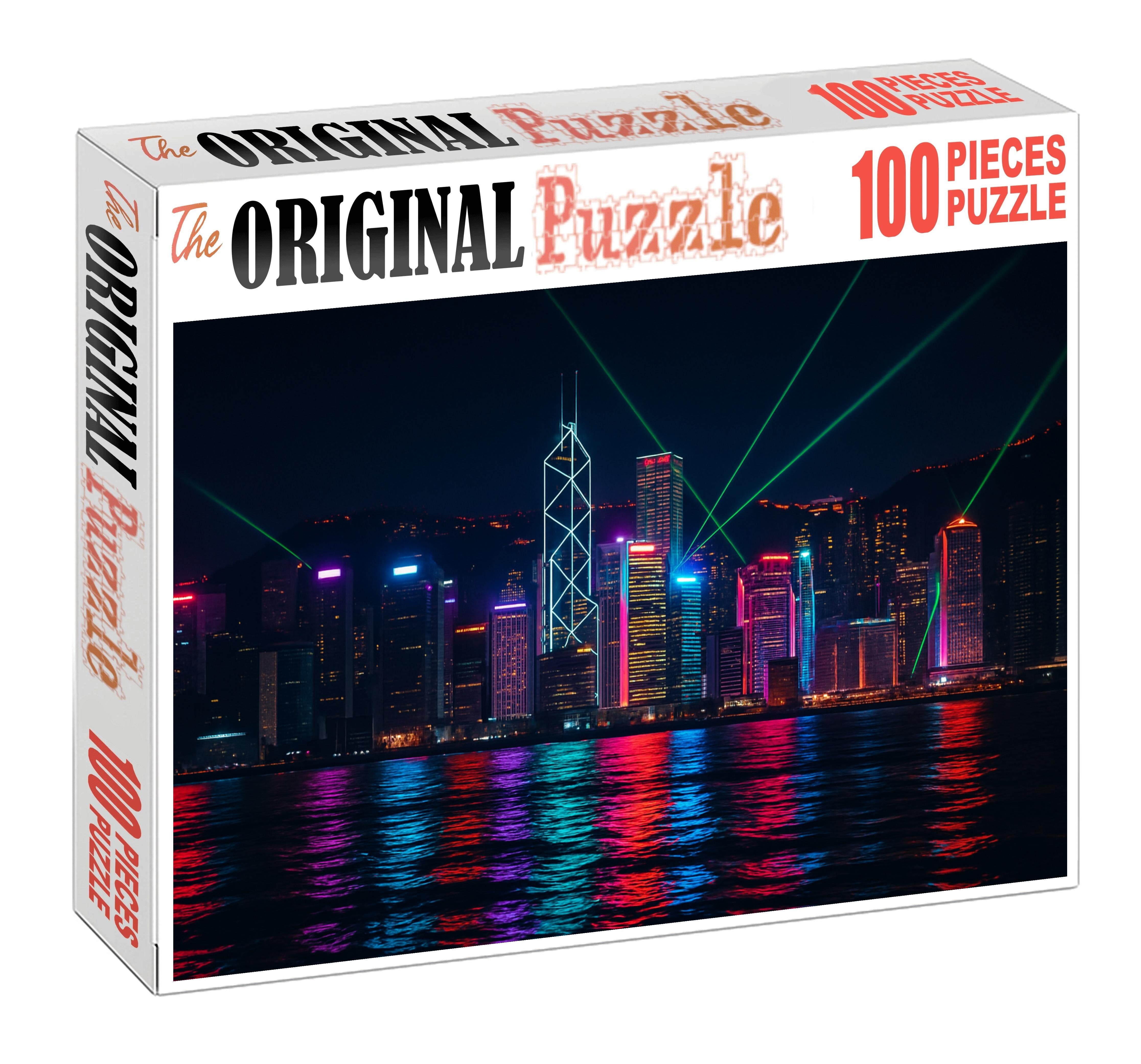 Hong Kong Victoria Harbour Skyline Globally Celebrated Ranked Among Top 5 Iconic Skylines 300 Piece Puzzle