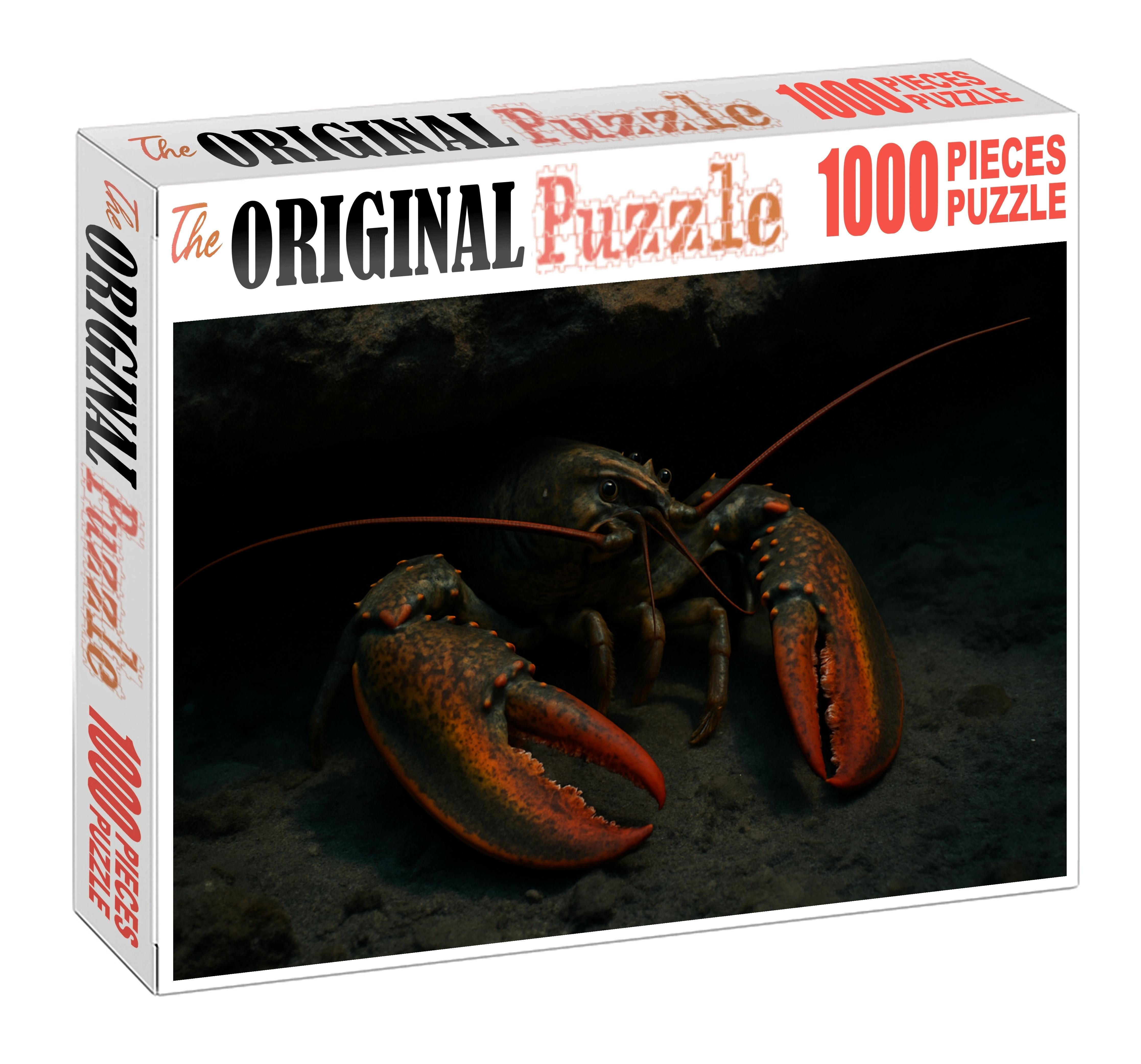 Amber Spotted Lobster Robust Crustacean With Patterned Claws And Nocturnal Foraging 200 Piece Puzzle