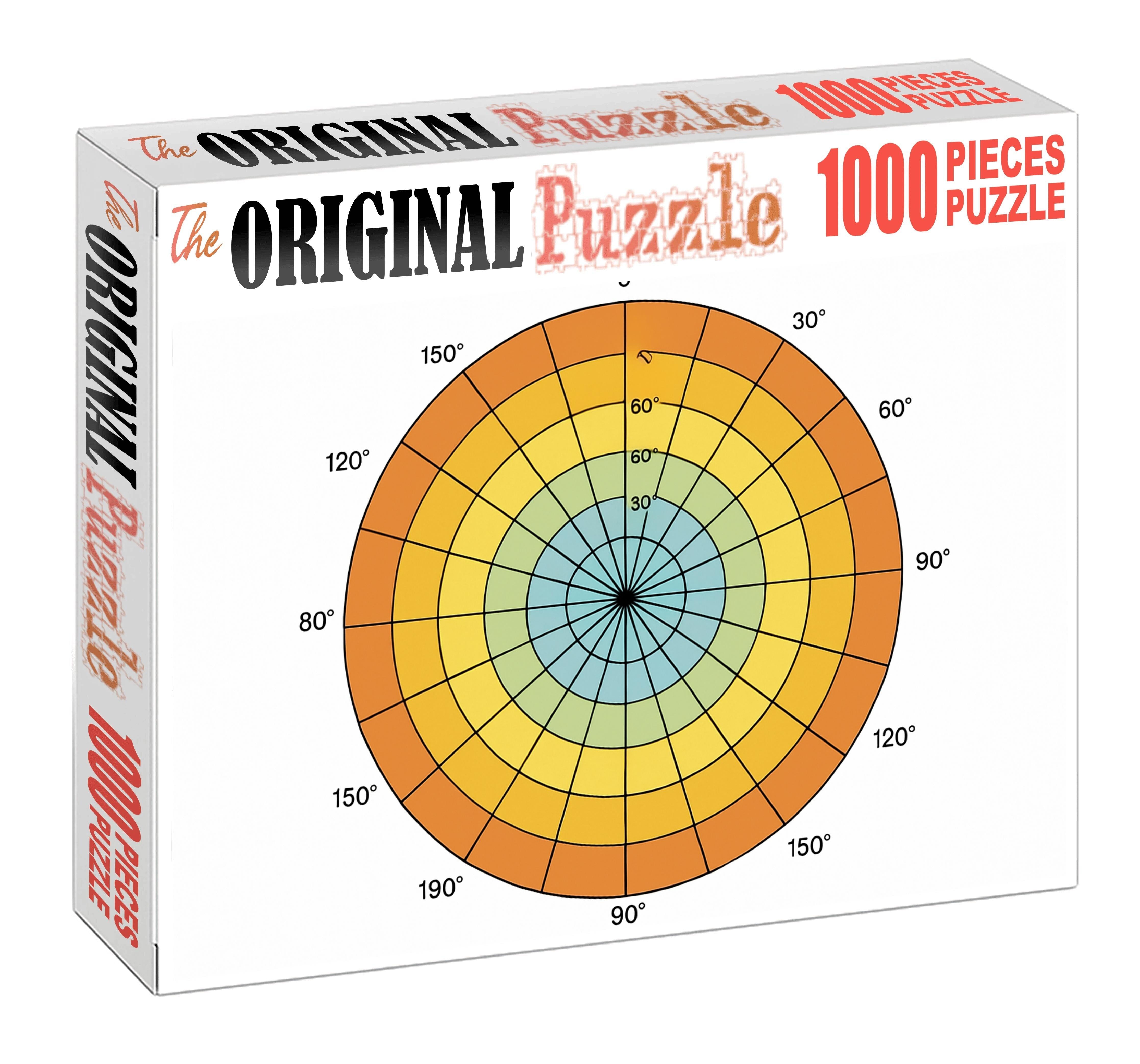 Polar Projection Starburst Map 50 Piece Puzzle