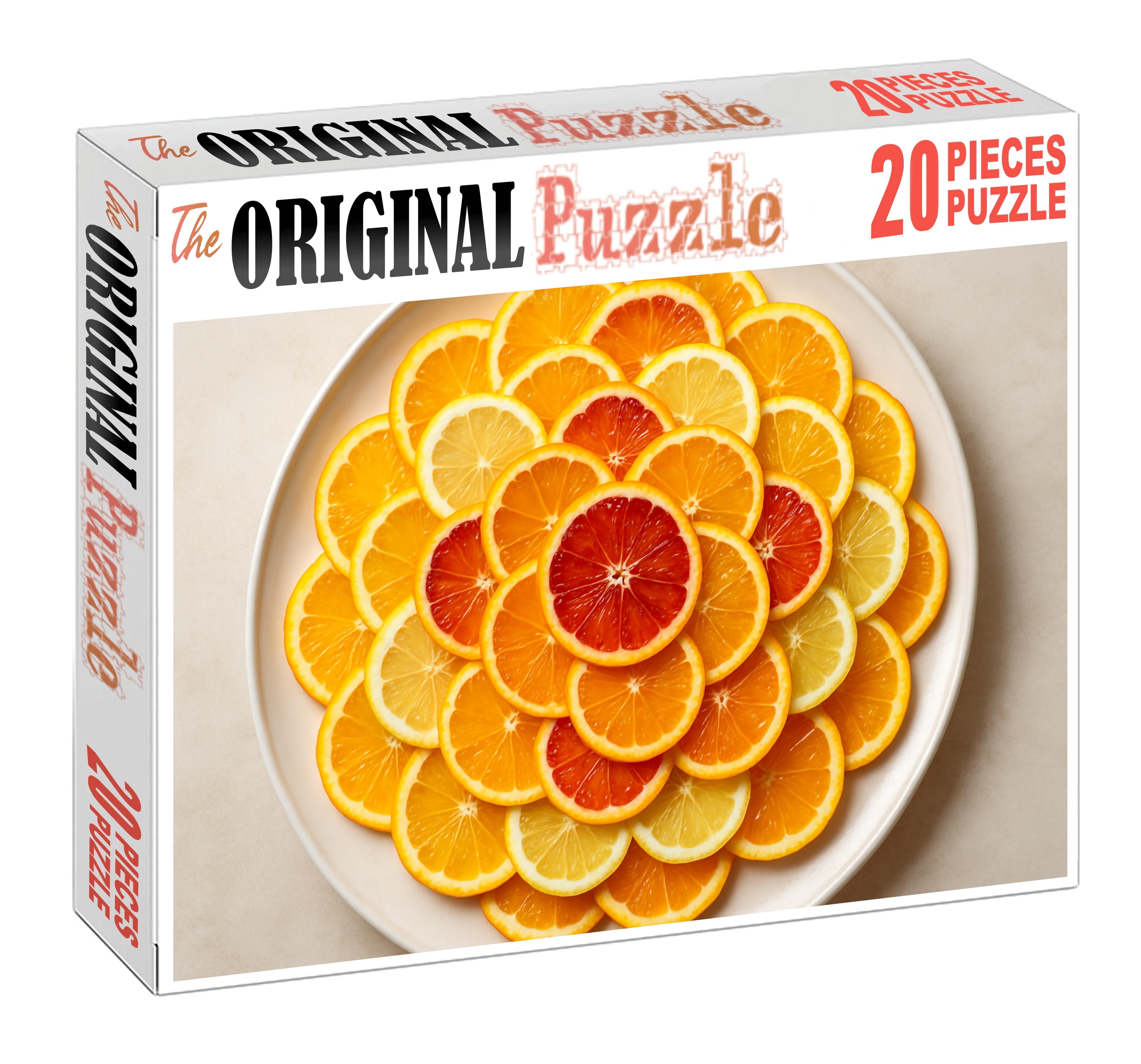 Citrus Mosaic Artistic Slices Of Orange Lemon And Blood Orange Mini Puzzle