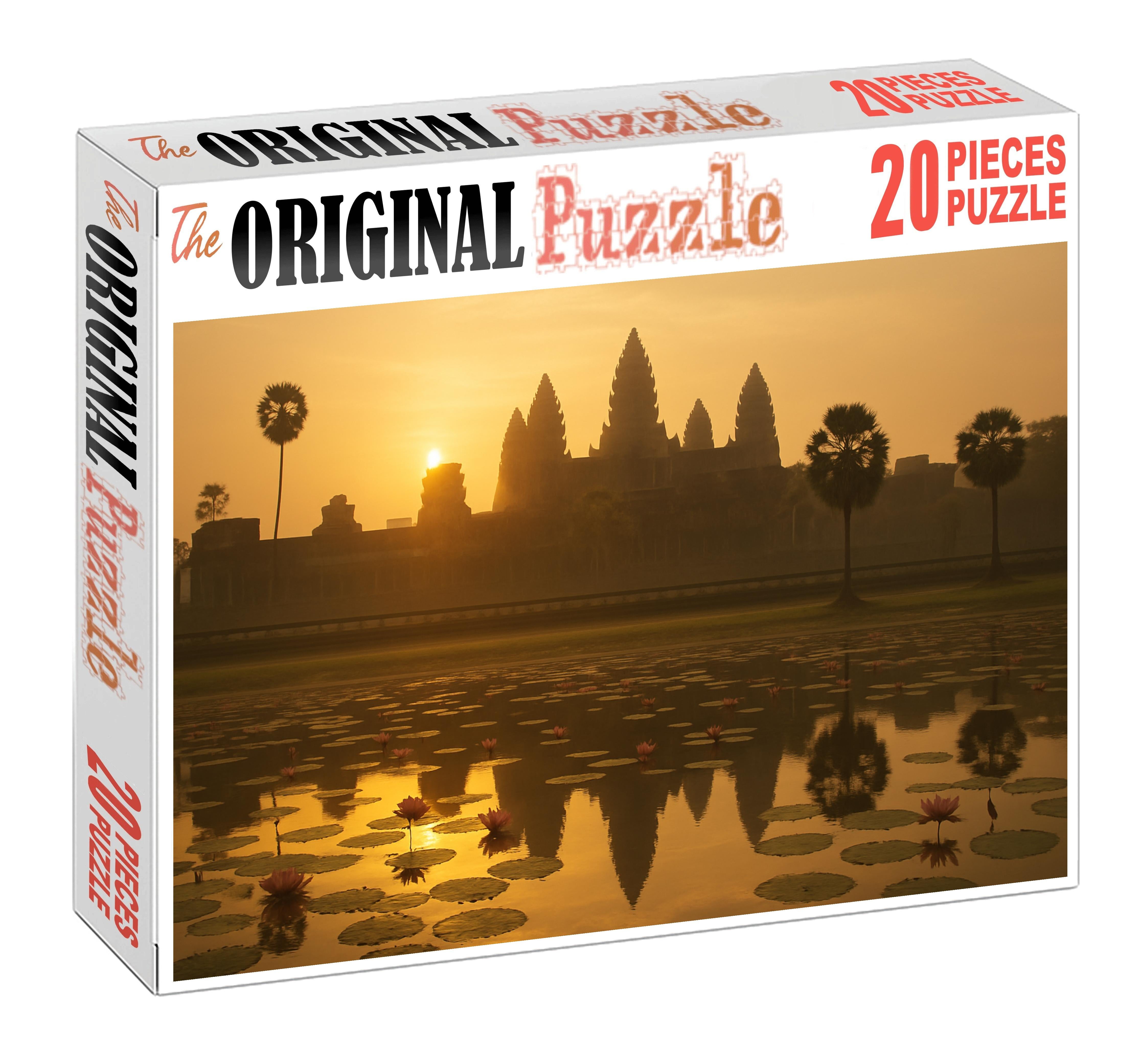 Angkor Wat Located In Siem Reap Cambodia Recognized By 7985 Globally As The Largest Religious Monument 1000 Piece Puzzle