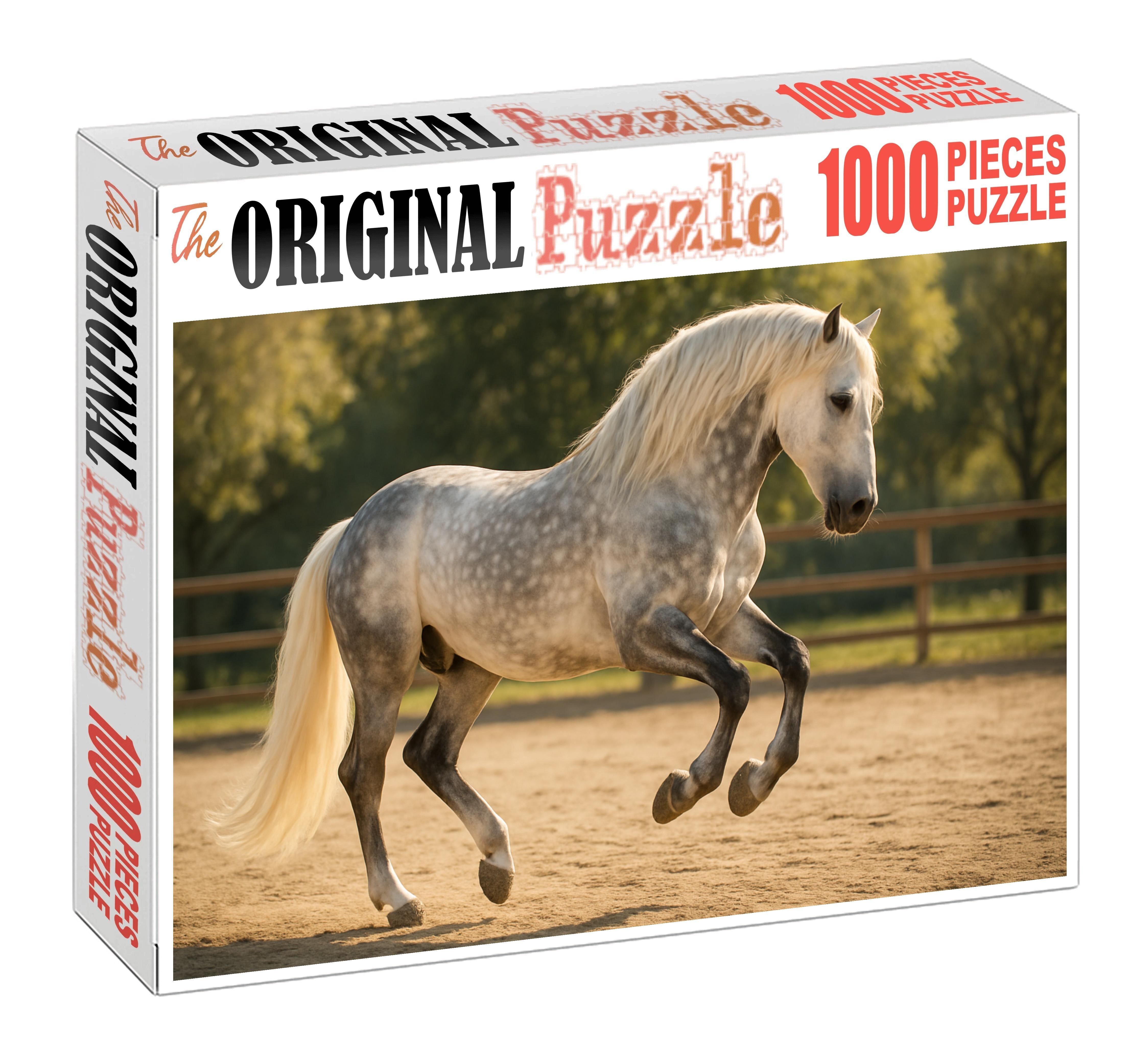 Ivory Cascade Andalusian Gelding Challenging Puzzles
