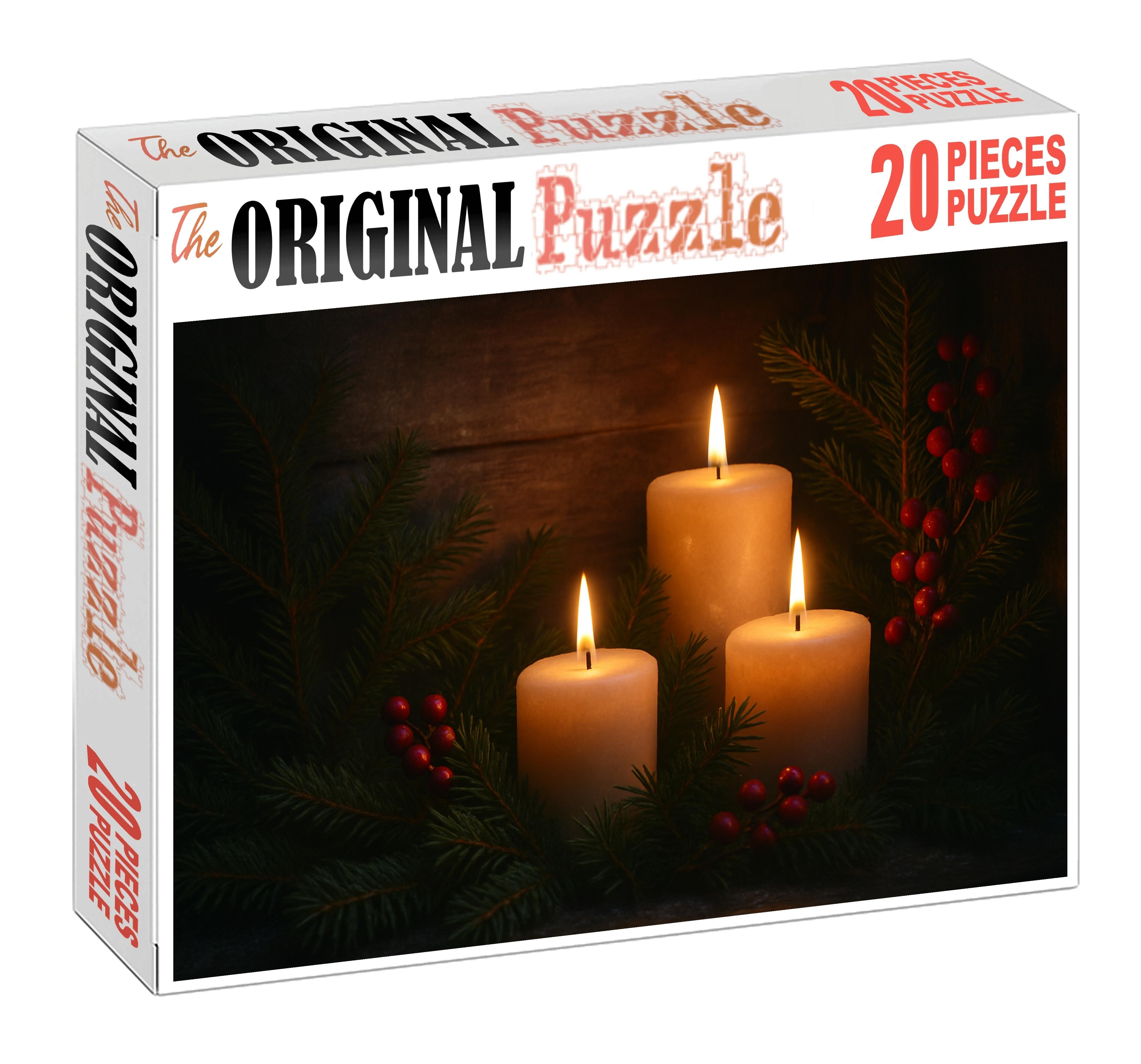 Candlelit Evergreen Nook 1000 Piece Puzzle