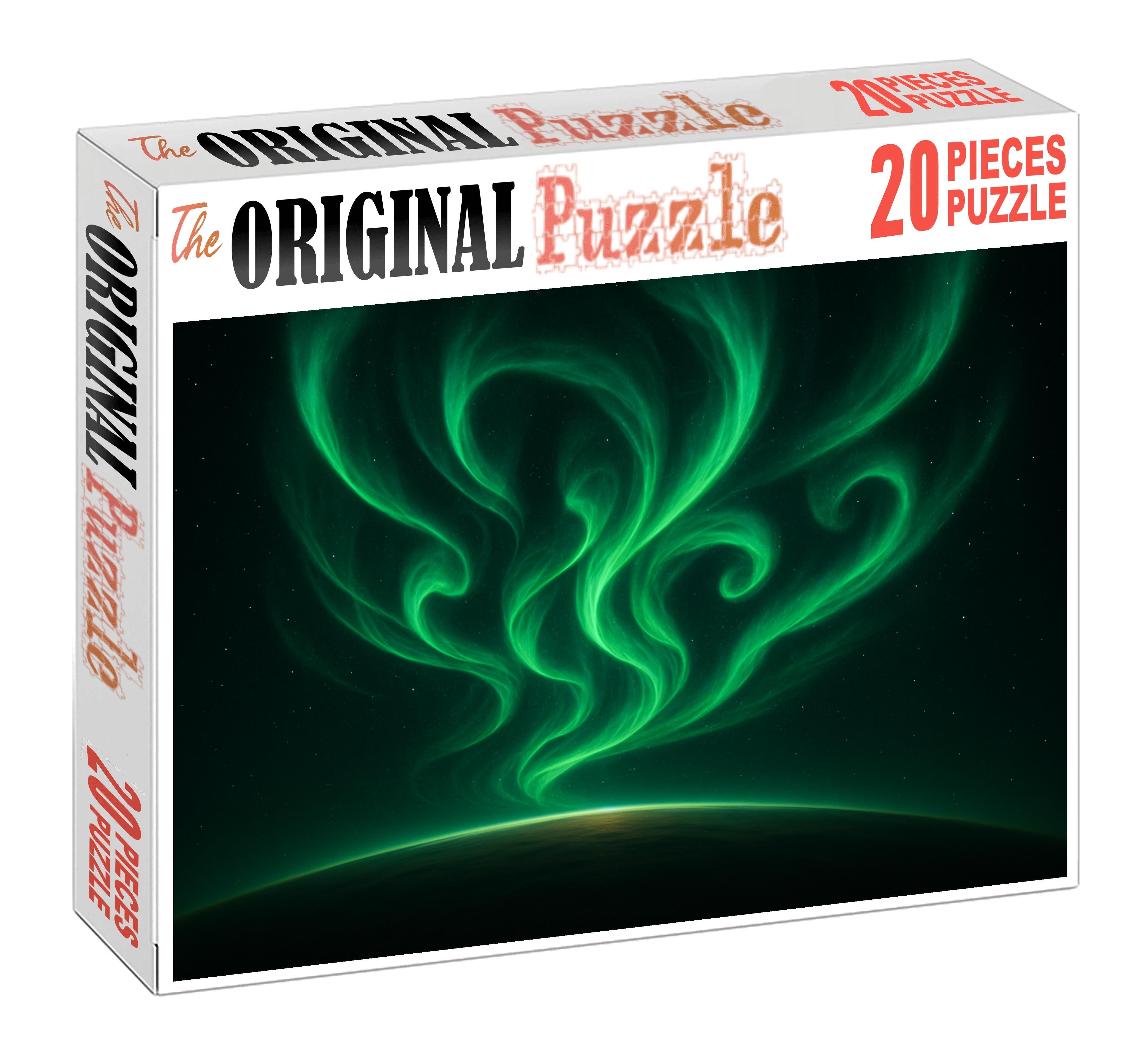 Emerald Aurora Swirl Puzzle Collection