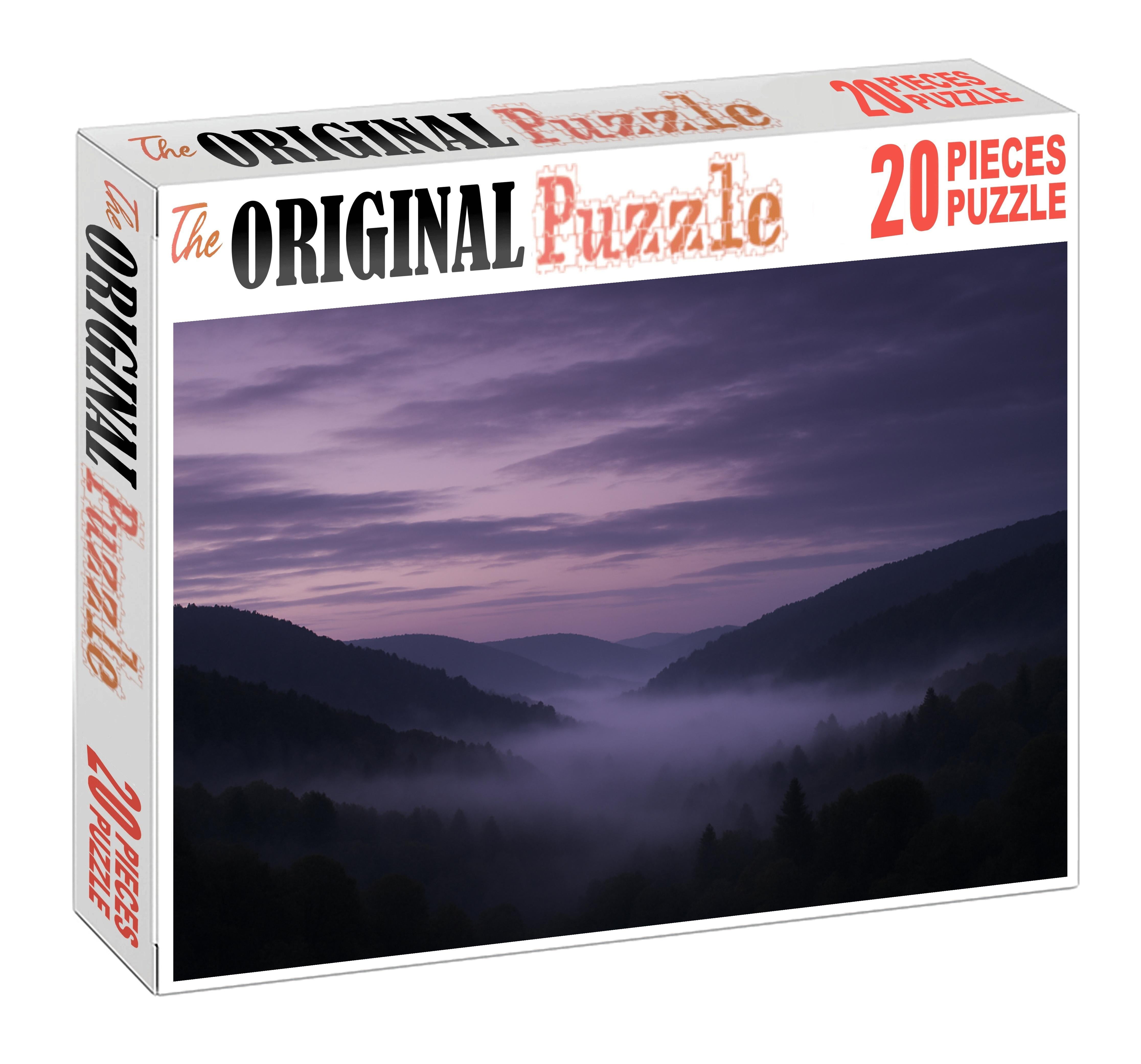 Lavender Mist At Dusk Premium Puzzle Pieces