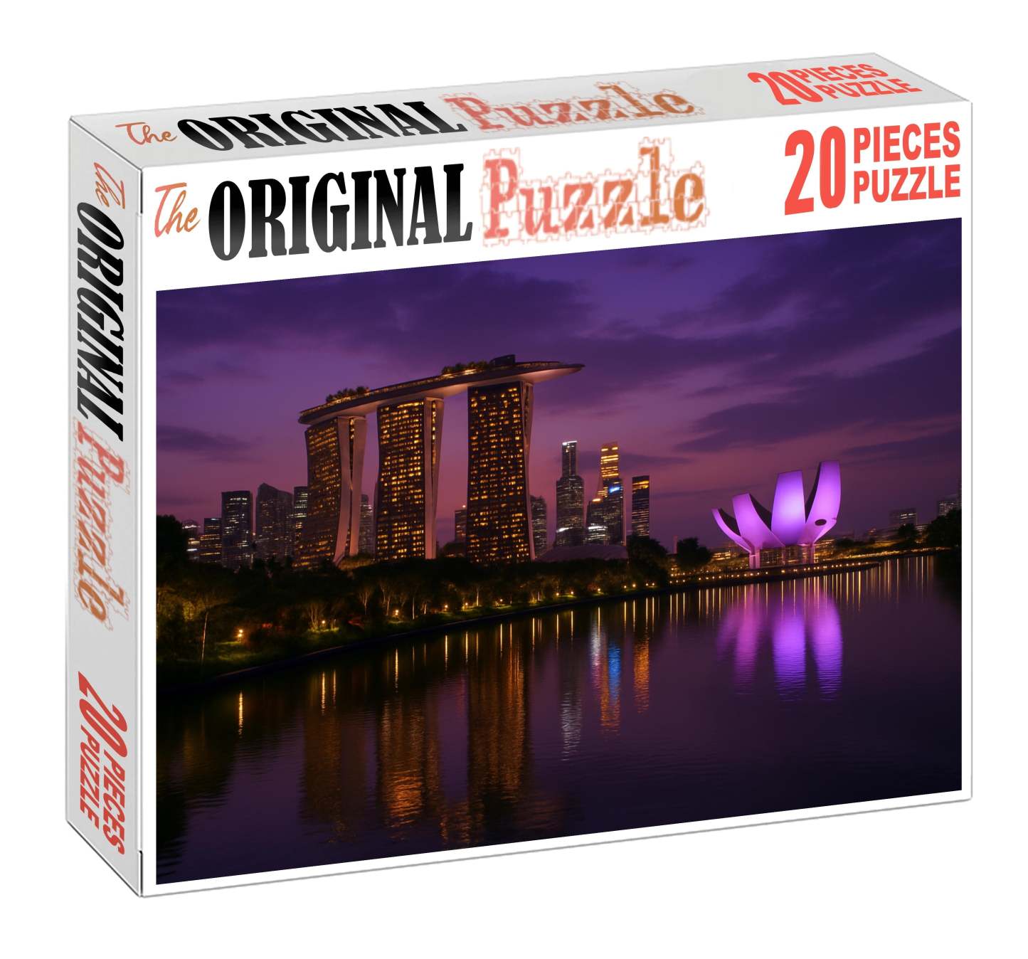 Singapore Marina Bay Skyline Futuristic And Green Urban Vision Mini Puzzle