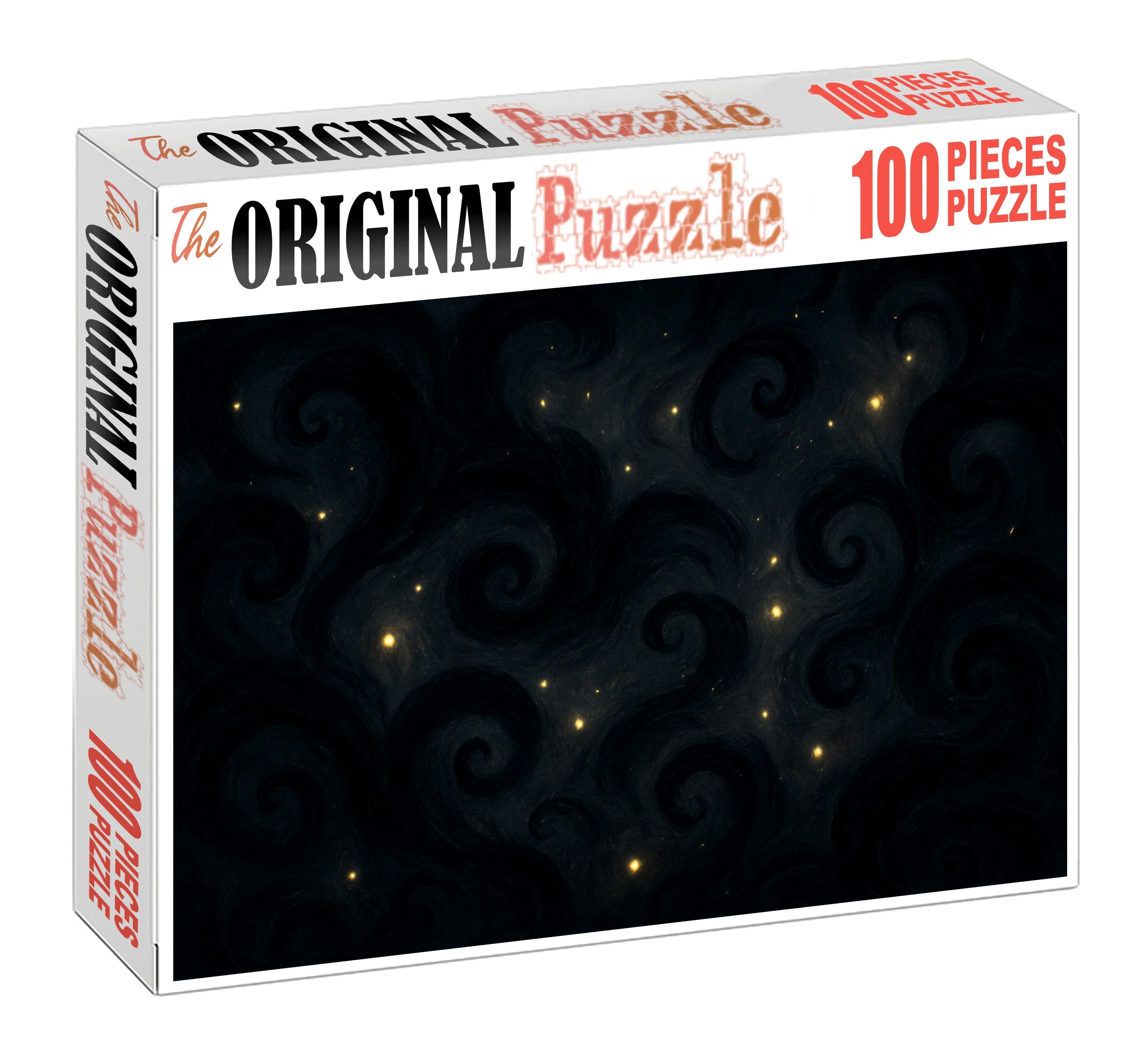 Veil Of Floating Ink And Fireflies 200 Piece Puzzle