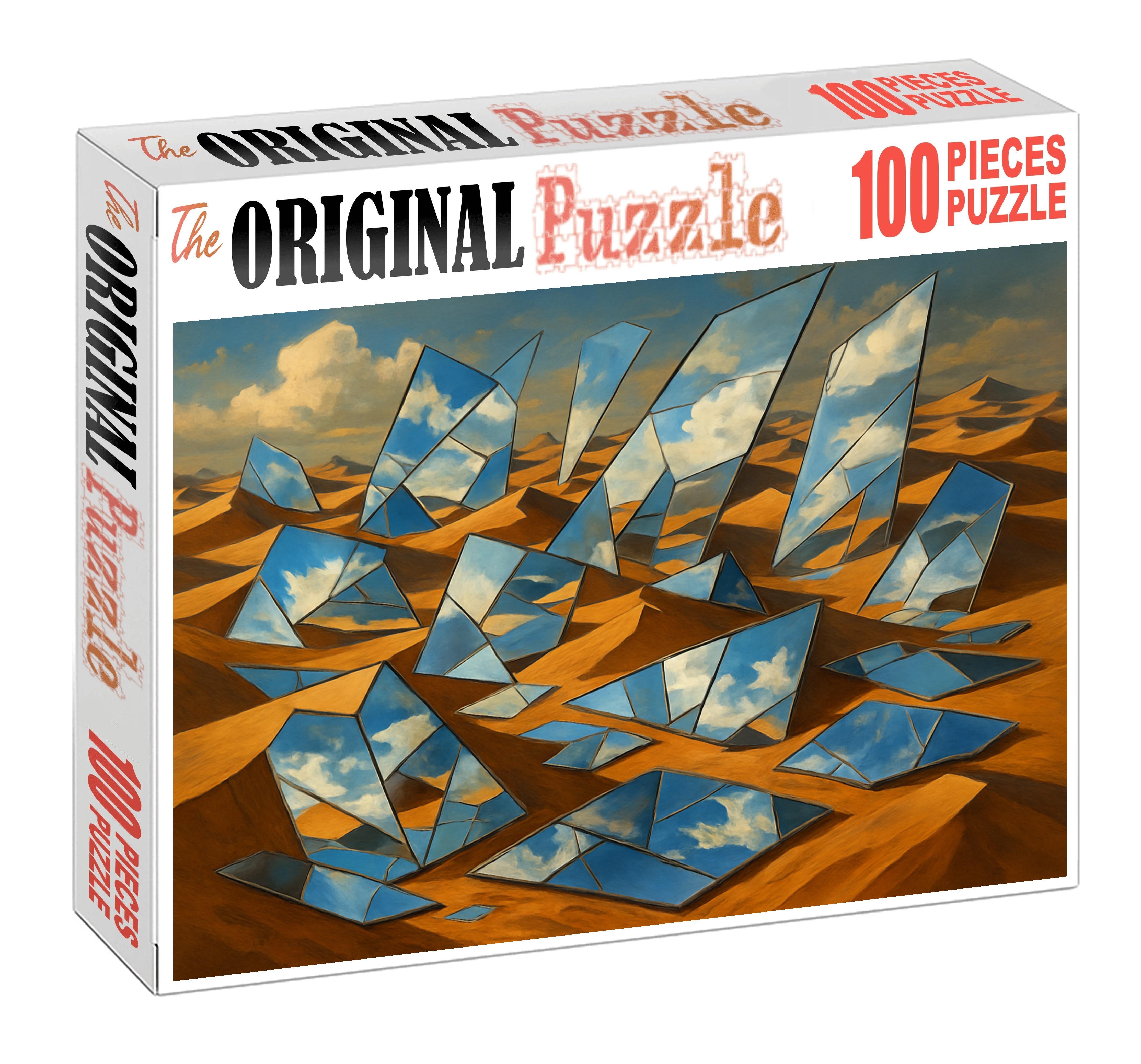 Mirrored Desert Of Fractured Time 200 Piece Puzzle