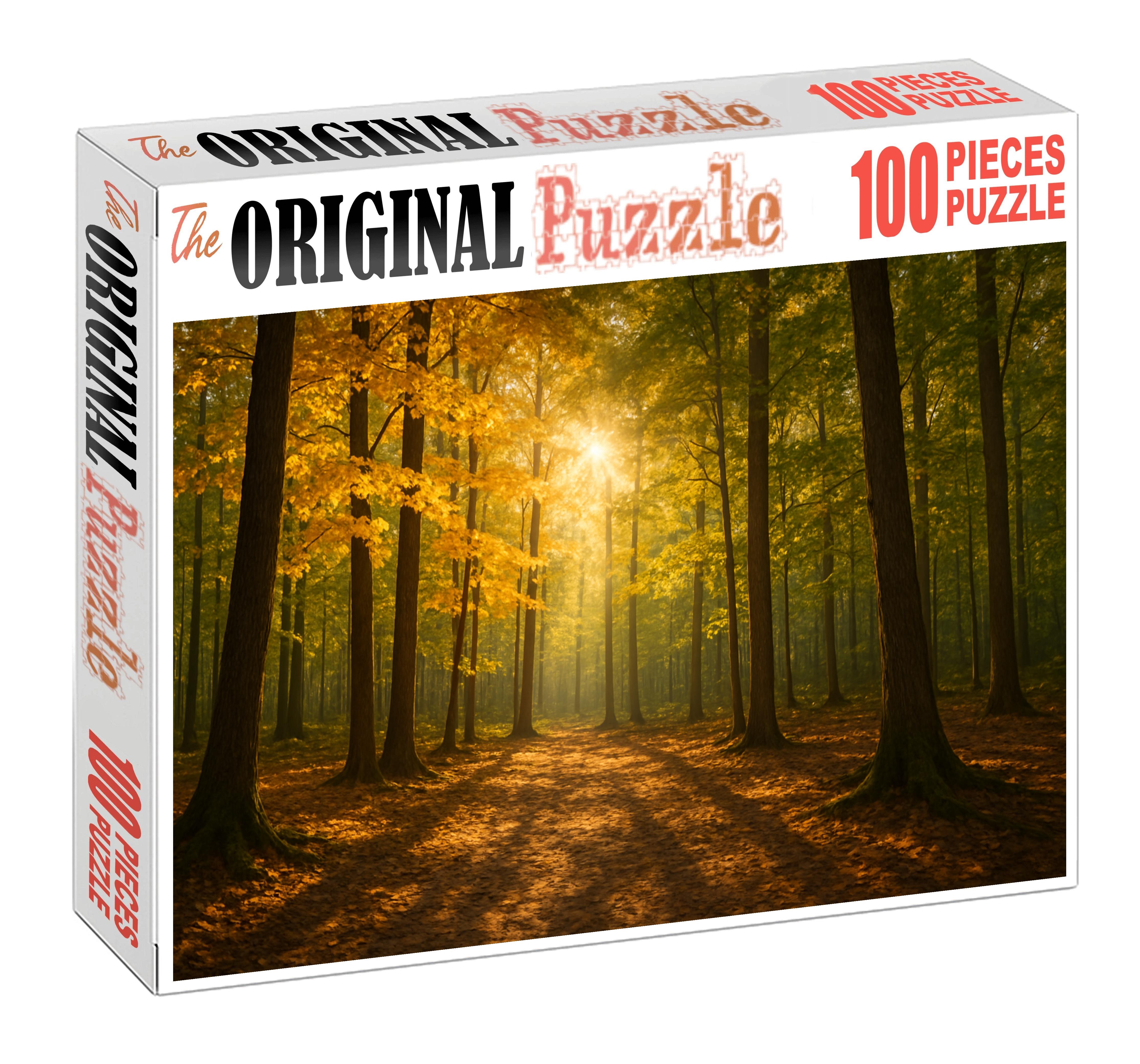 Golden Hour Forest Edge 1000 Piece Puzzle