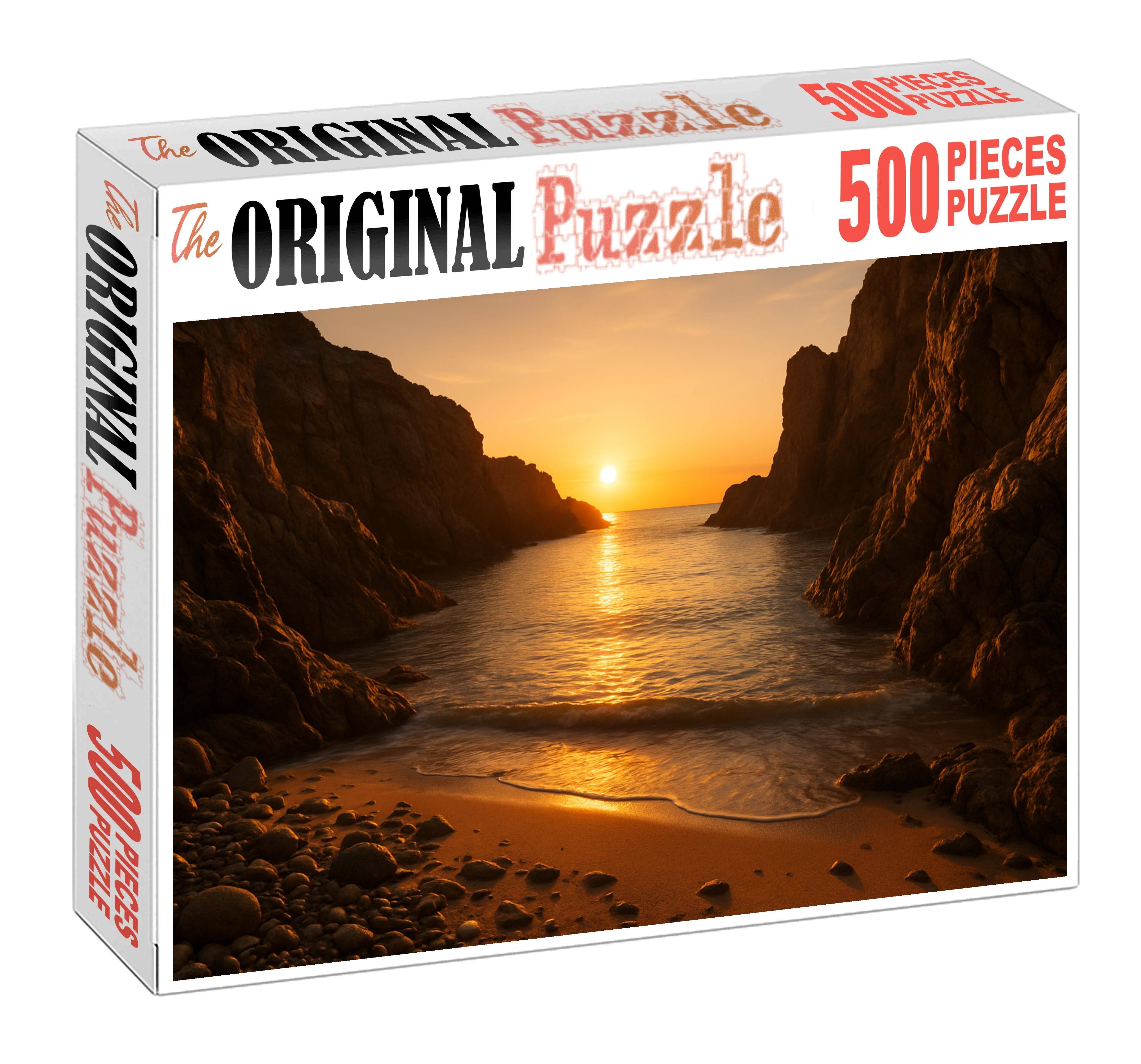 Sunrise Cliff Cove 100 Piece Puzzle