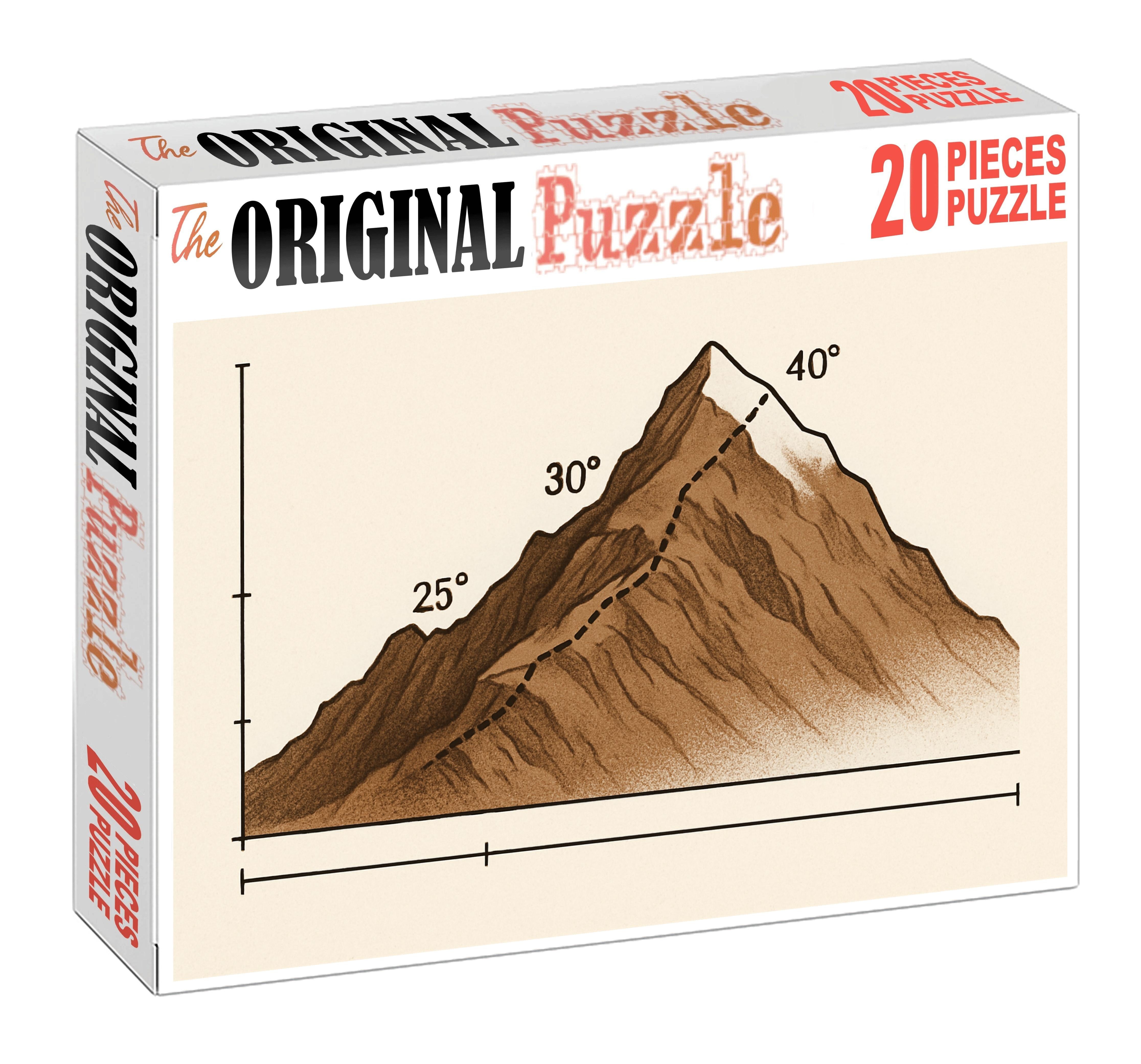 Mountain Pass Elevation Profile Map Puzzle For Kids