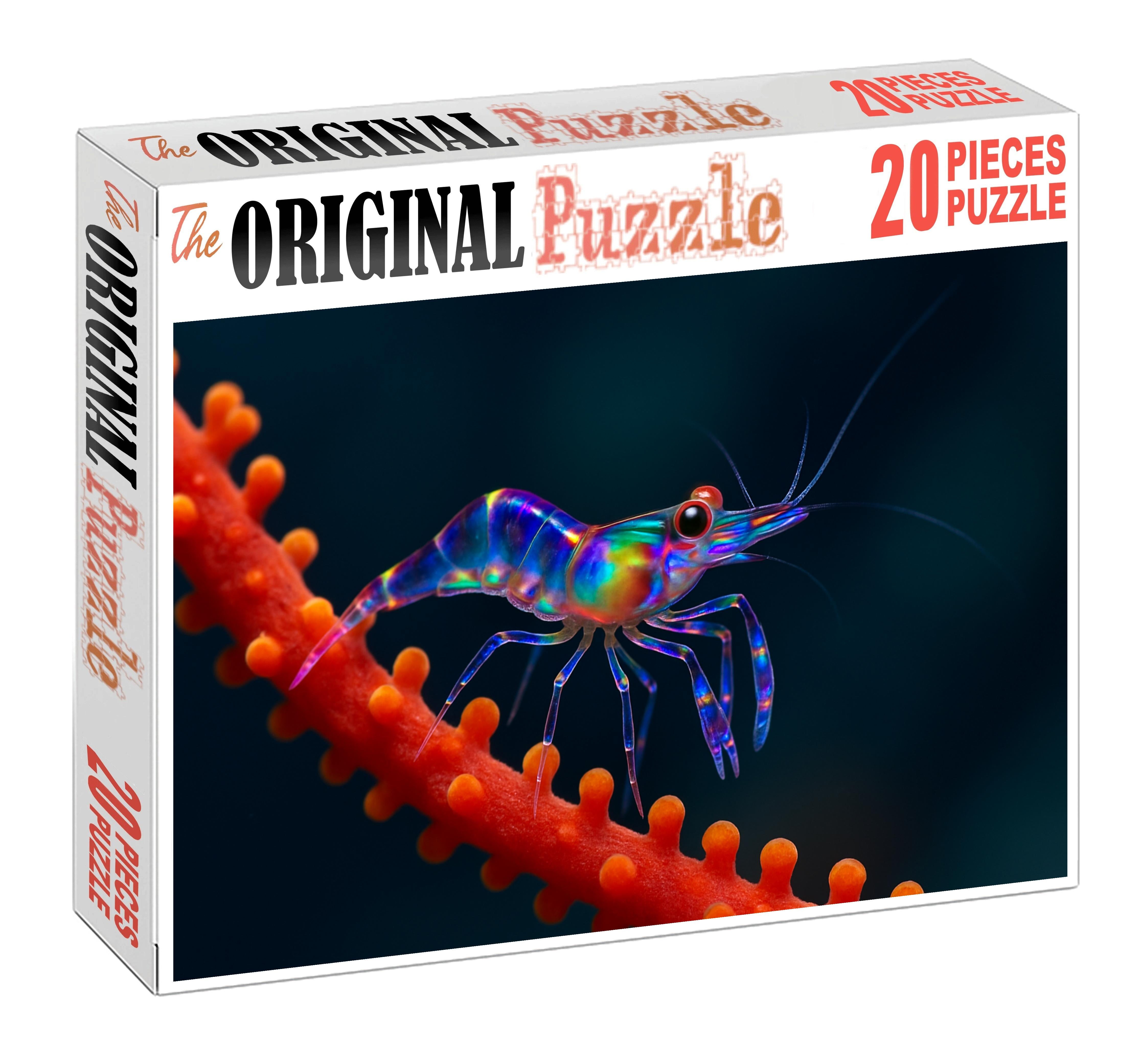 Opaline Coral Shrimp Tiny Cleaner With Transparent Limbs And Iridescent Body 200 Piece Puzzle