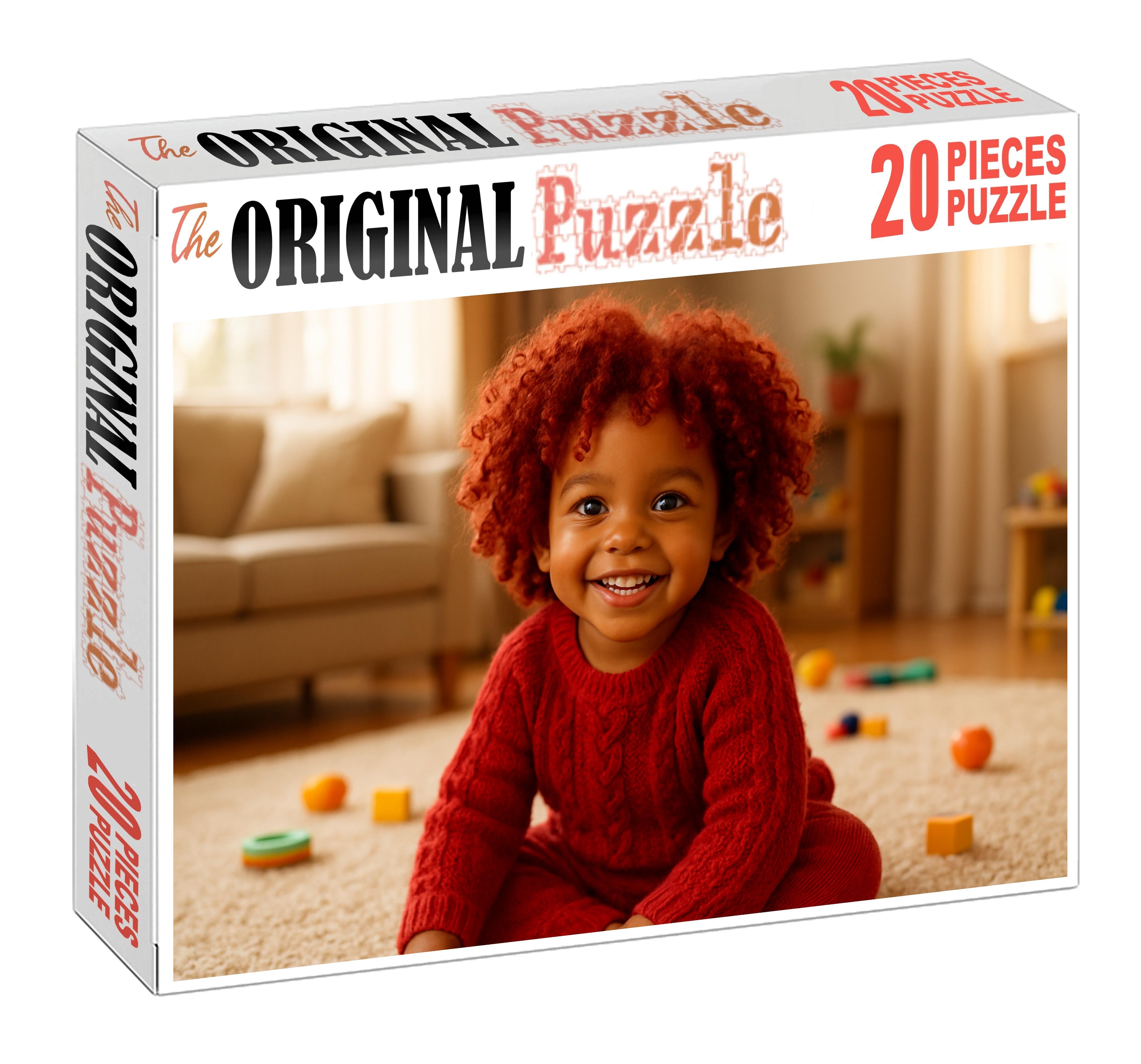 Crimson Curl Compact Red-wooly Companion With Spirited Temperament Puzzle Collection