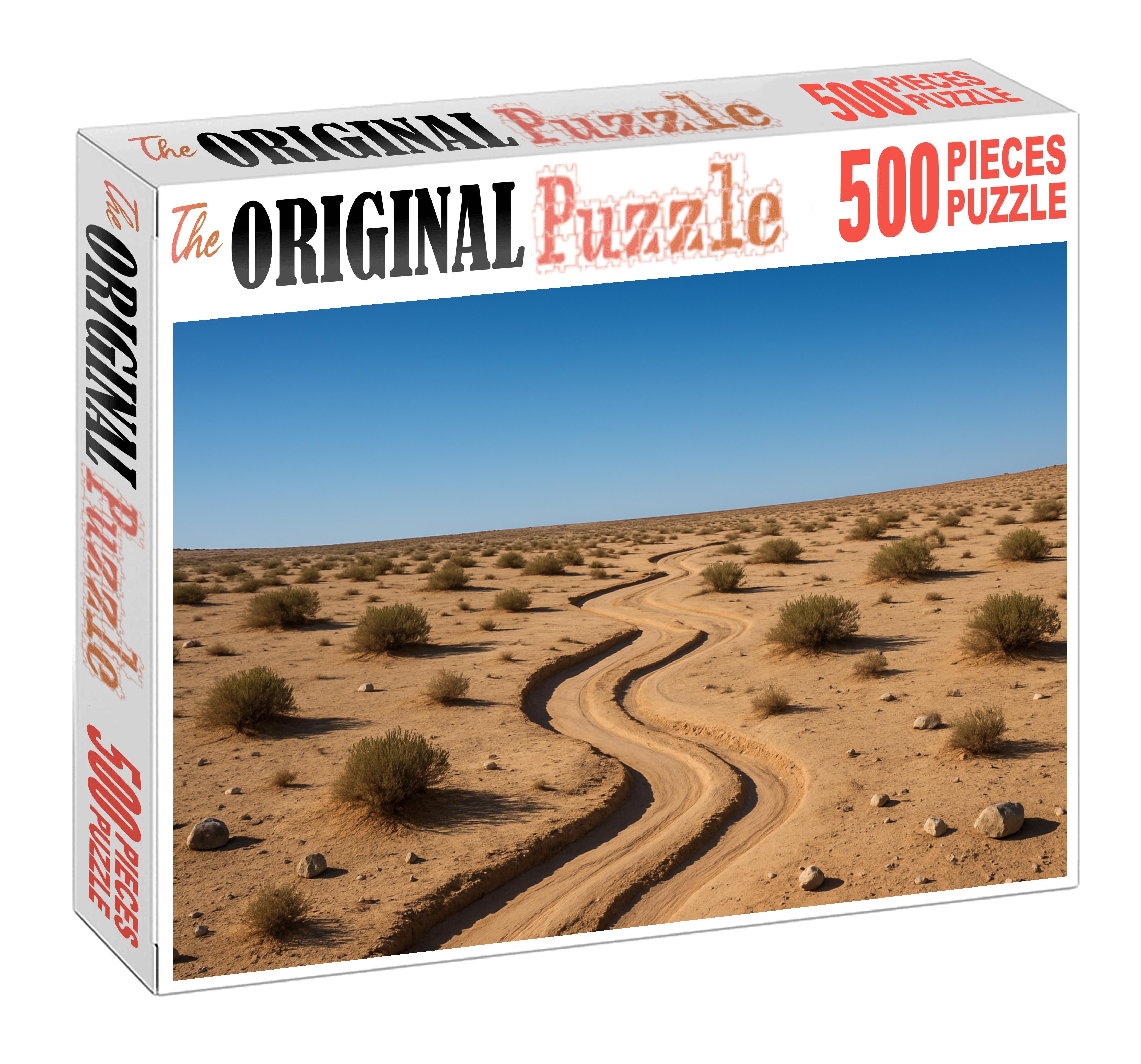 Twisting Wash Ephemeral Streambed Among Pale Sands Puzzle Challenge