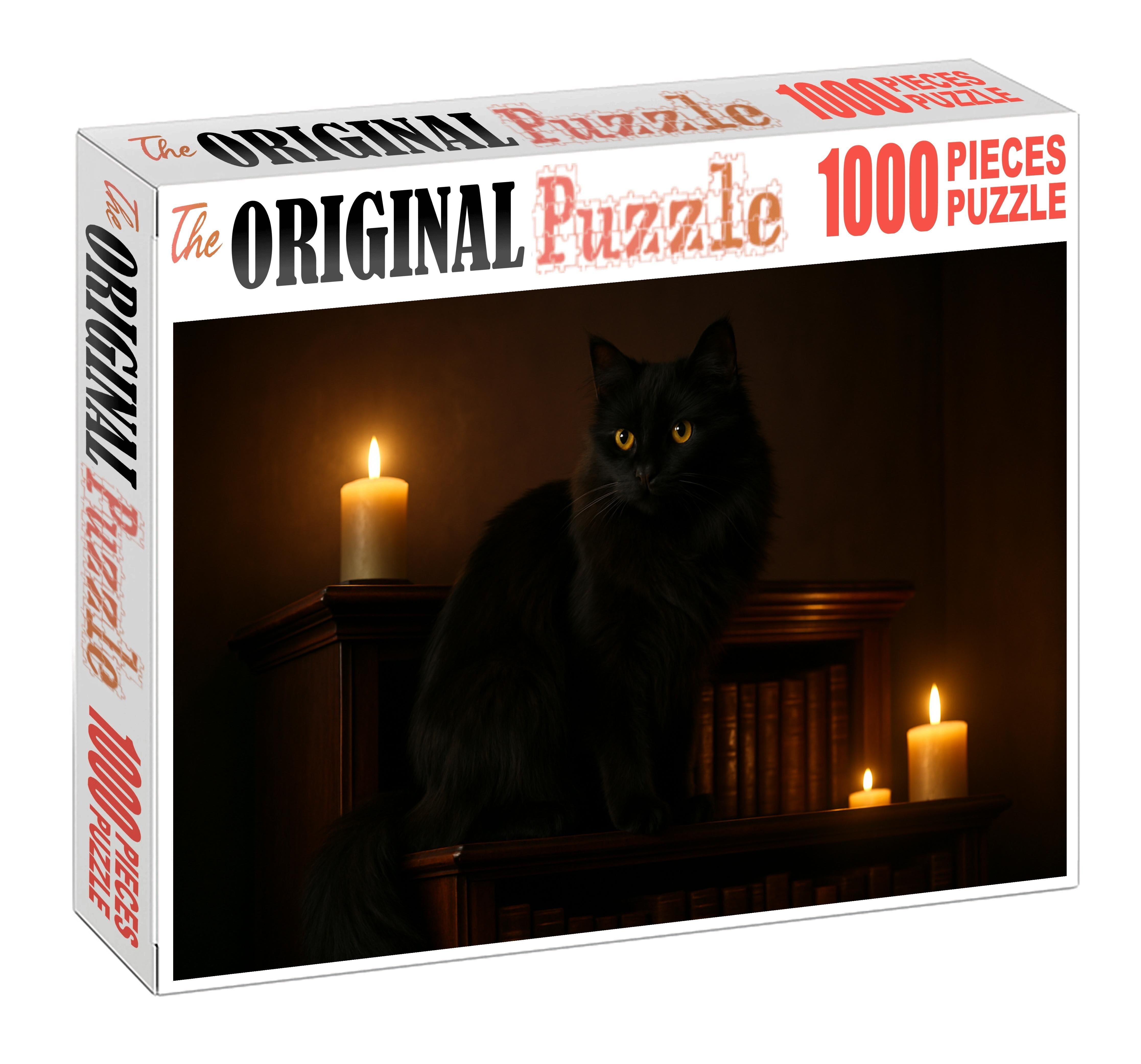 Shadow Lace Silky Black Longhair With Poised Elegance Puzzle Fun