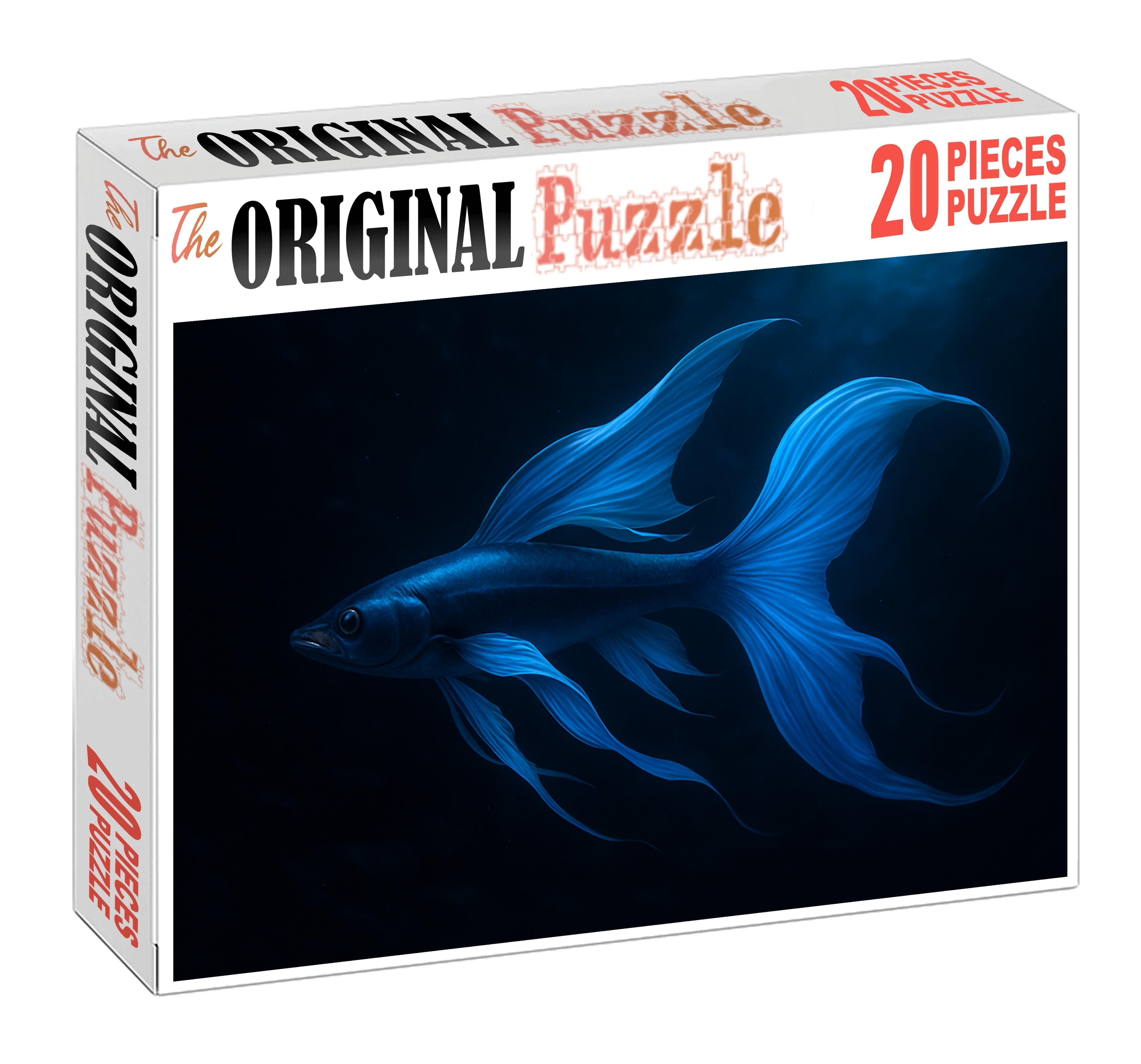 Cerulean Driftfish Deep-water Dweller With Expandable Fins Large Format Puzzle