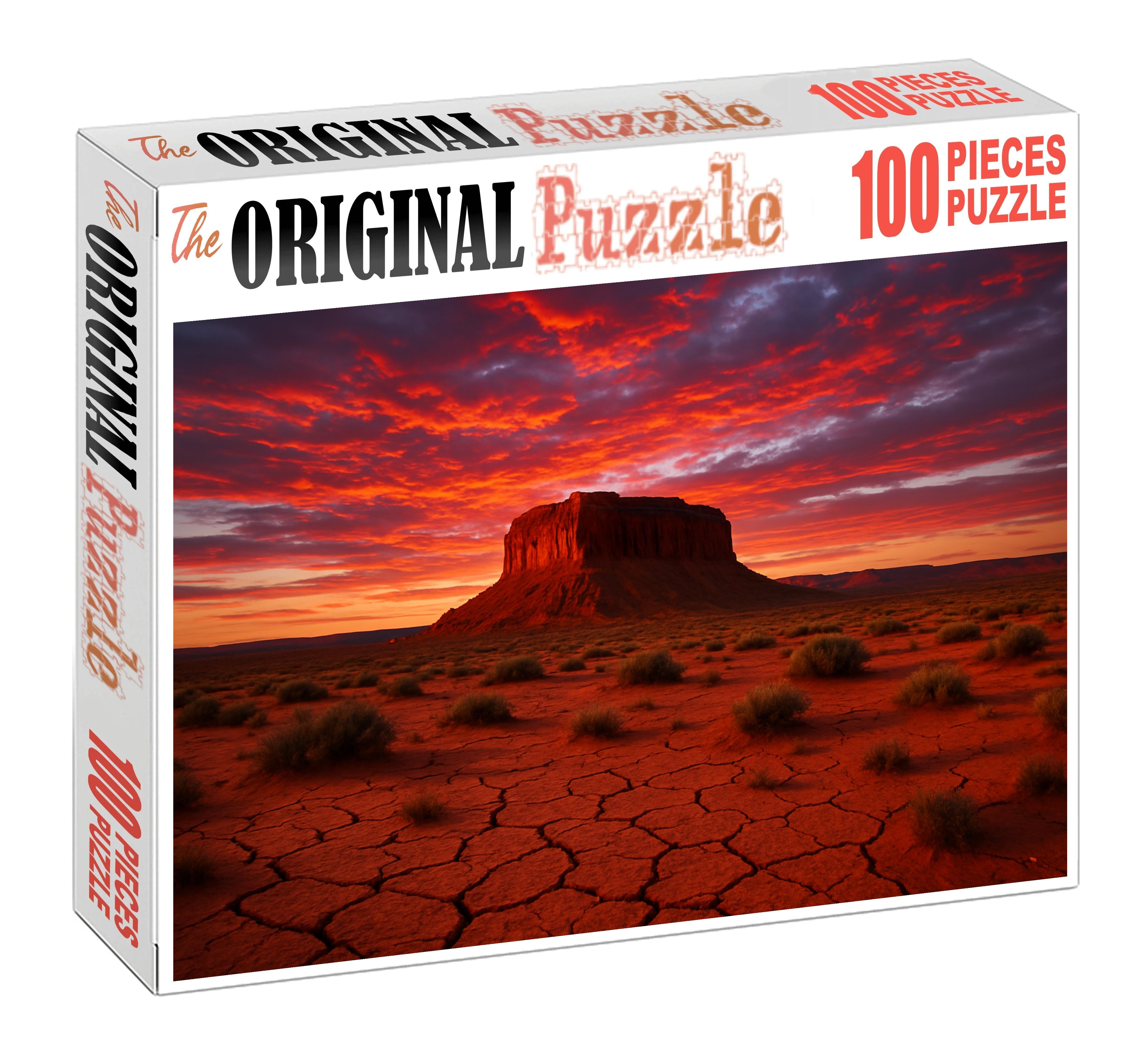 Sunset Desert Mesa Premium Puzzle Pieces