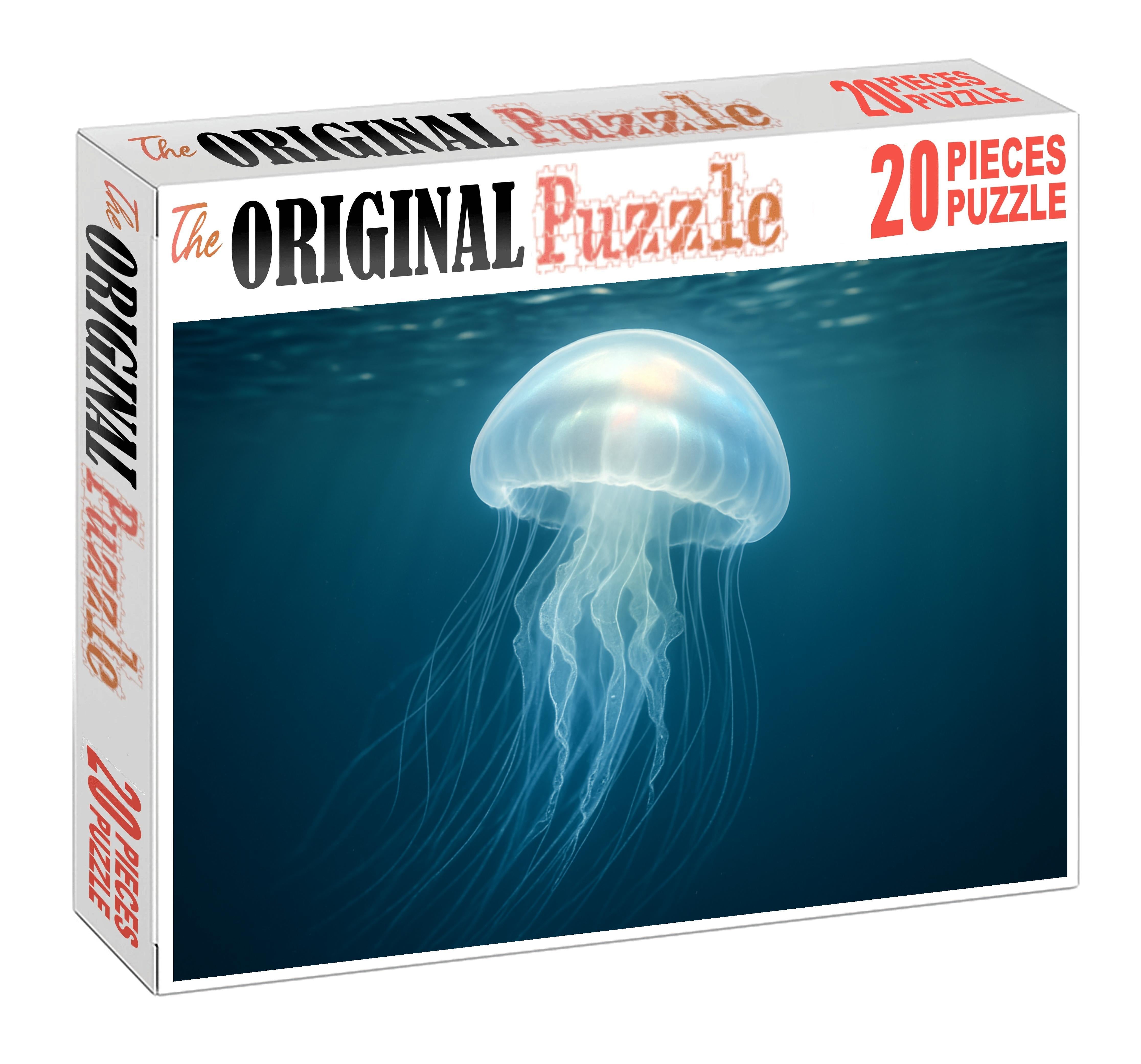 Pearly Glow Jelly Translucent Drifter With Soft Luminescence Puzzle Fun