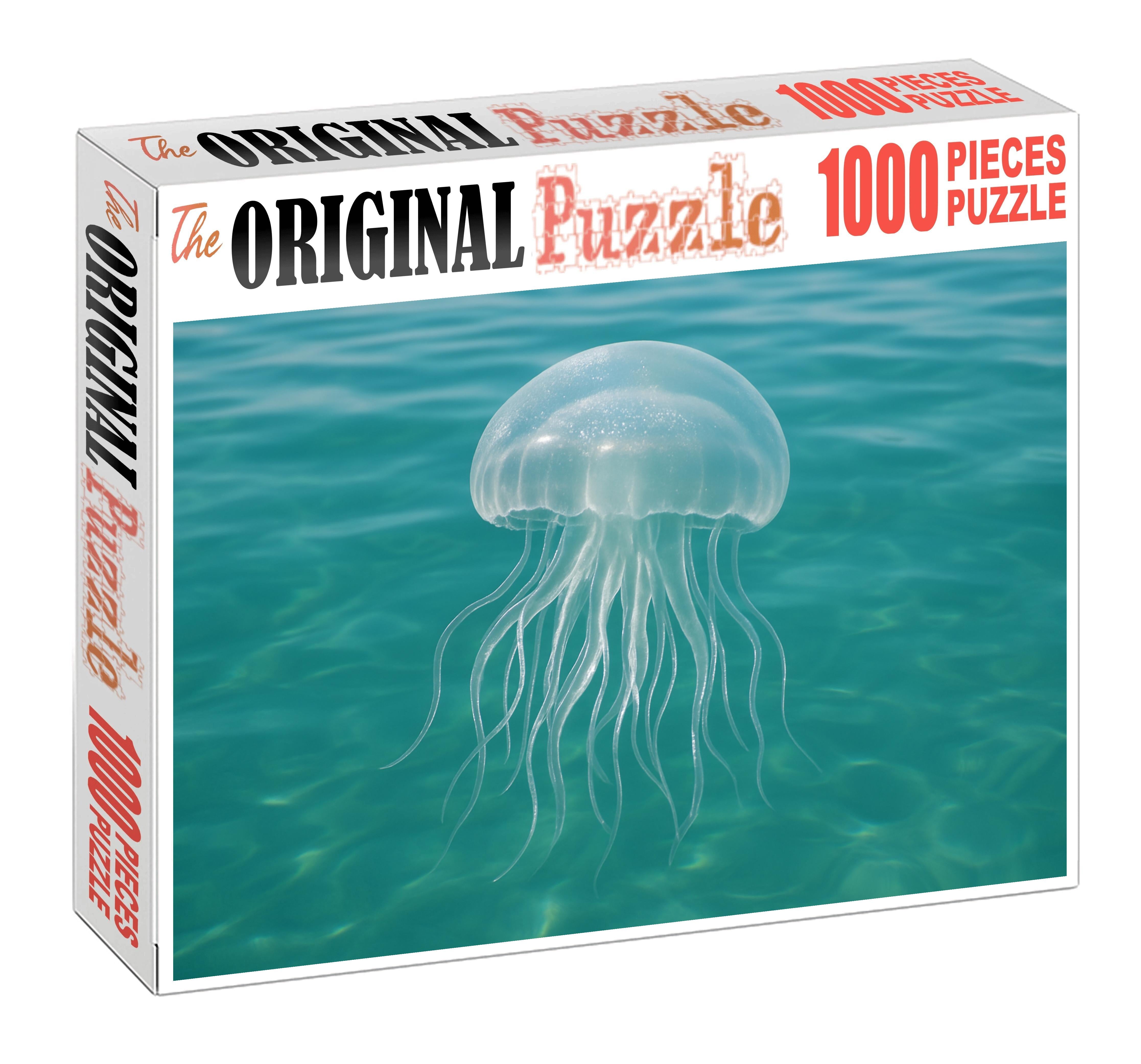 Silvery Fan Jelly Delicate Drifting Carnivore Easy Puzzles