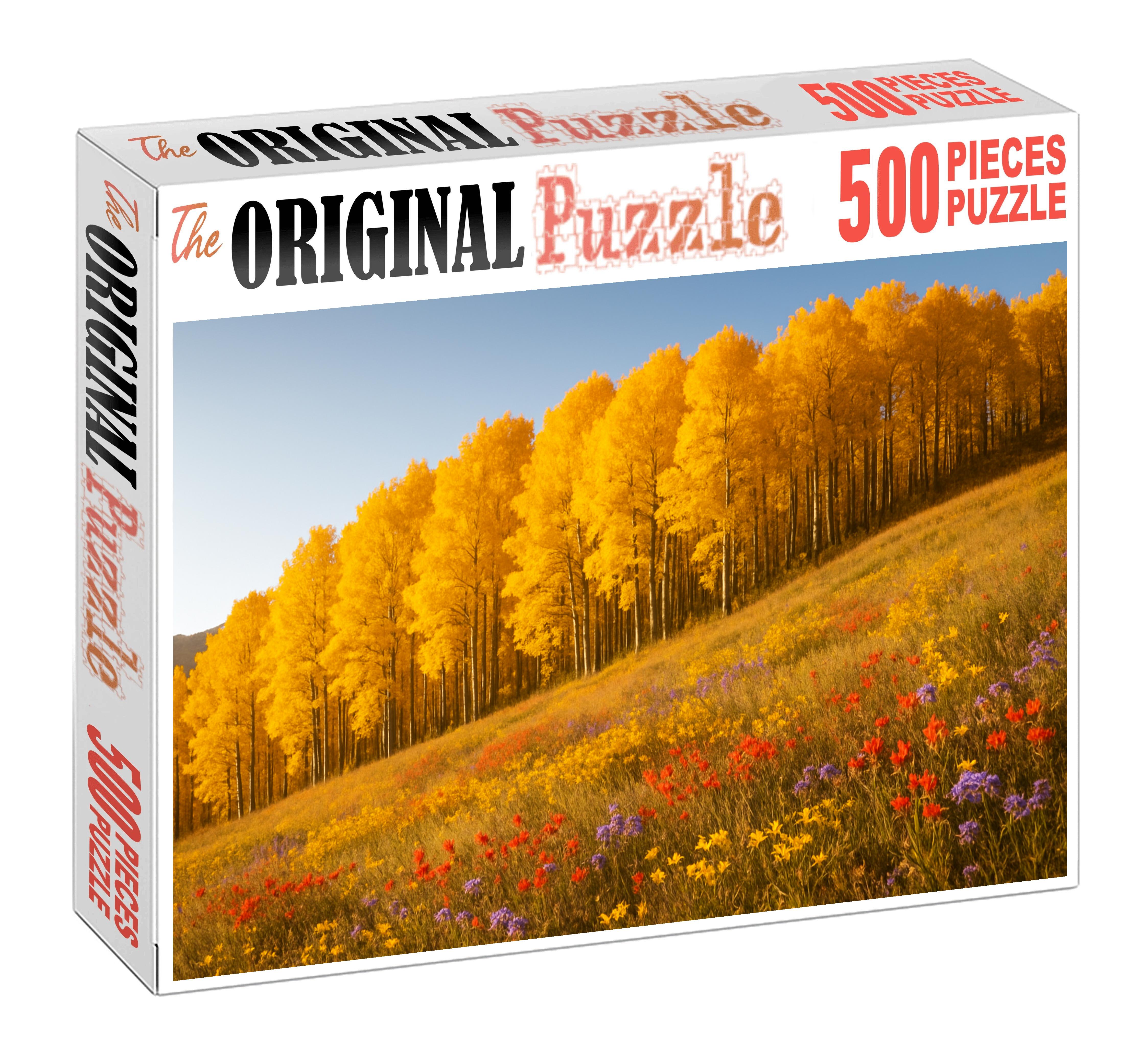 Golden Aspen Rise 20 Piece Puzzle